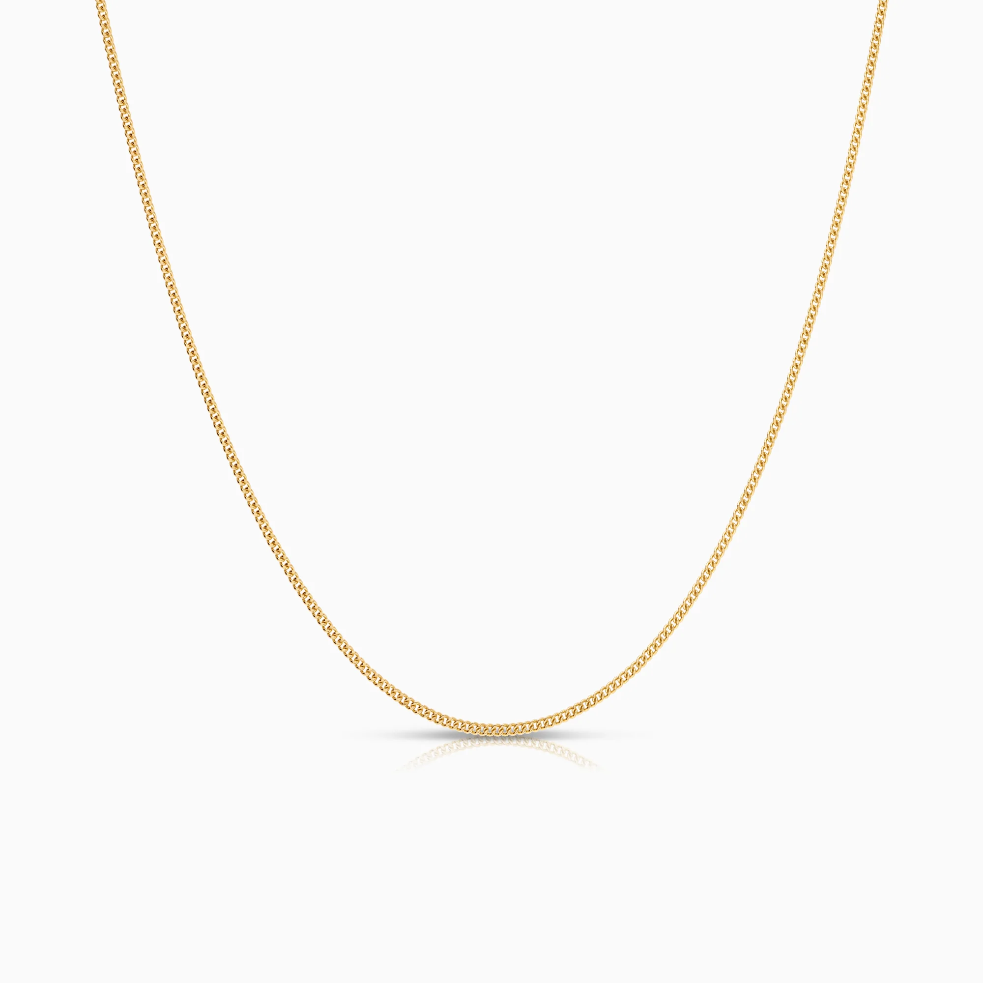 Curb necklace 2.55g 18K gold
