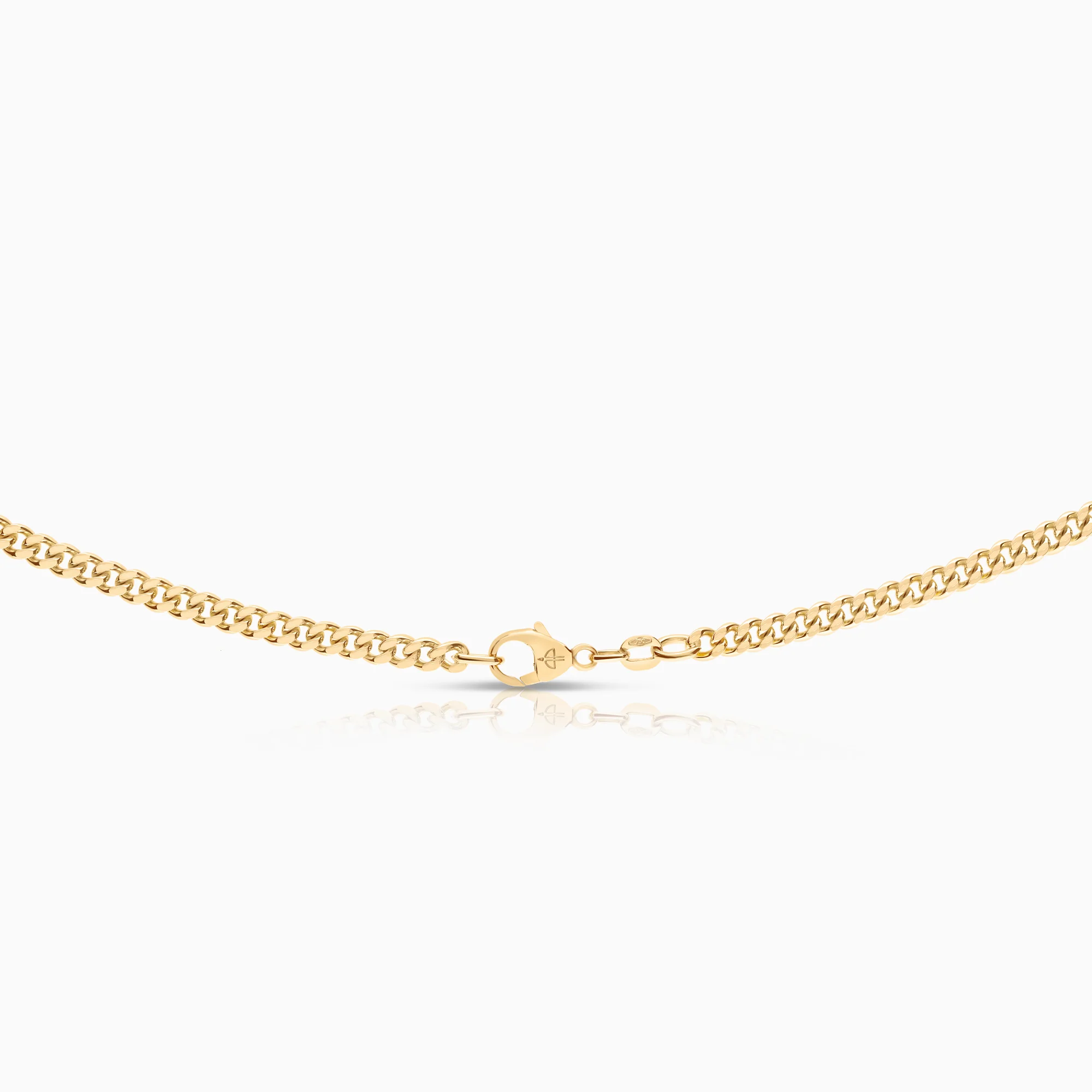 Curb necklace 24.07g 18K gold - Image 2
