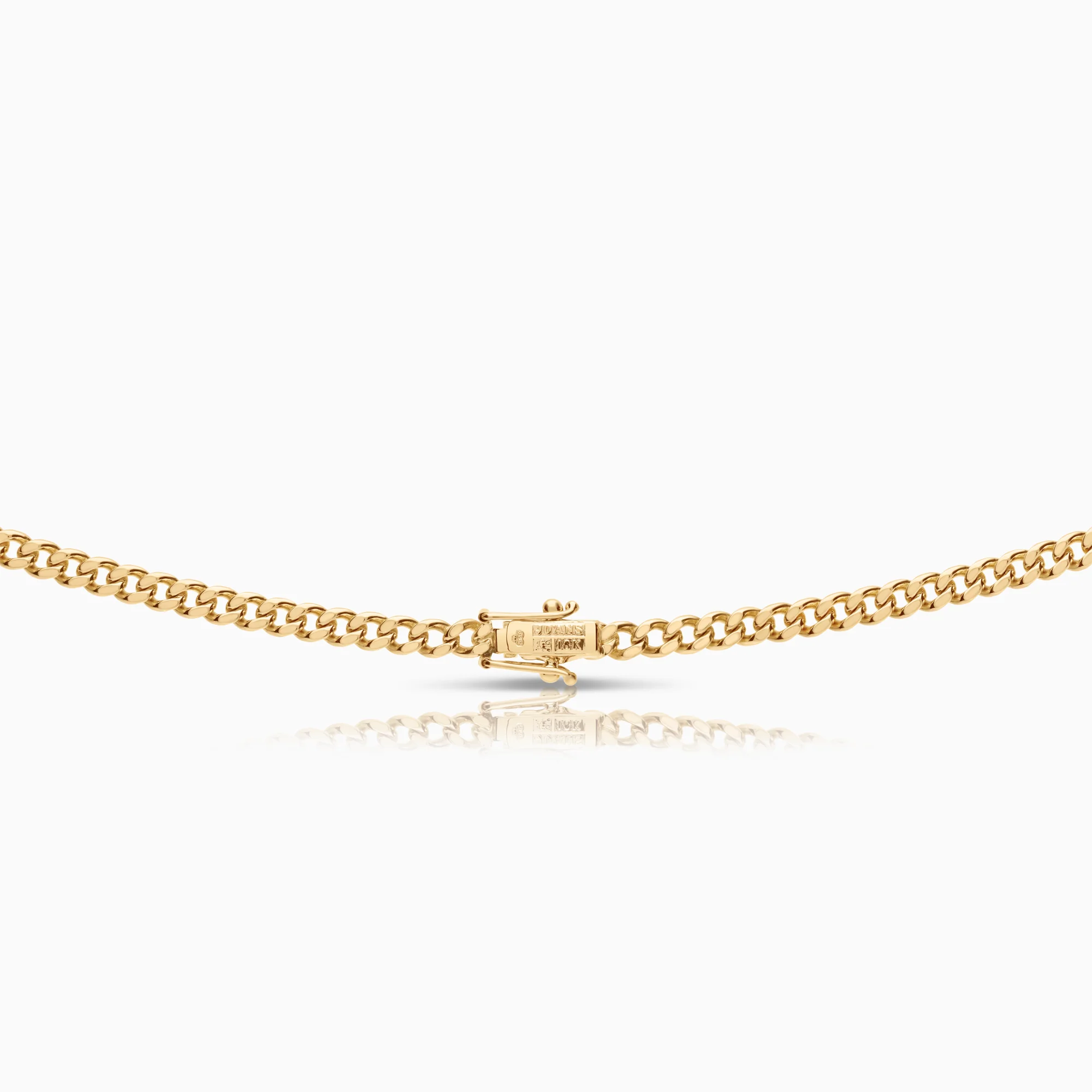 Curb necklace 27.37g 18K gold - Image 2