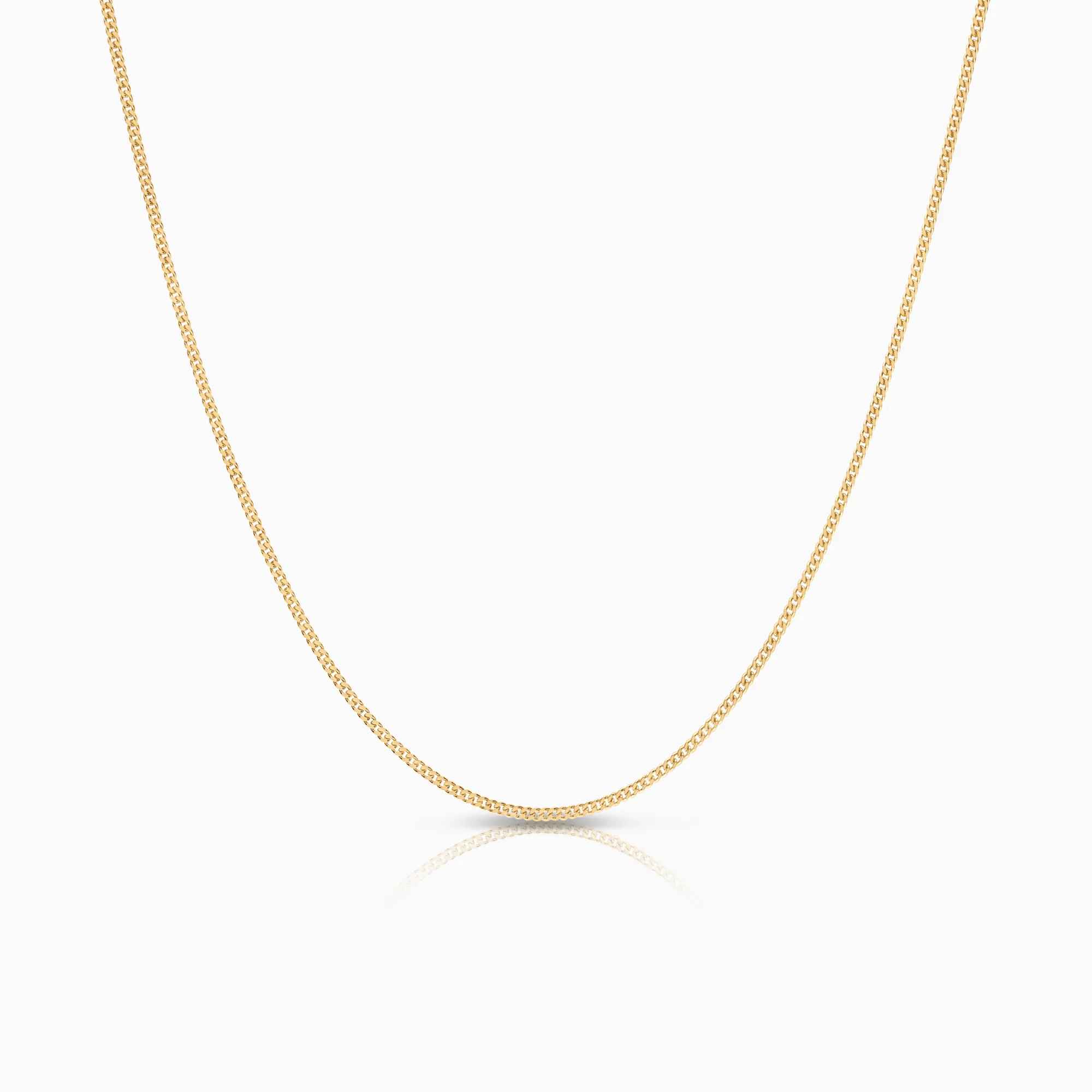 Curb necklace 3.23g 18K gold