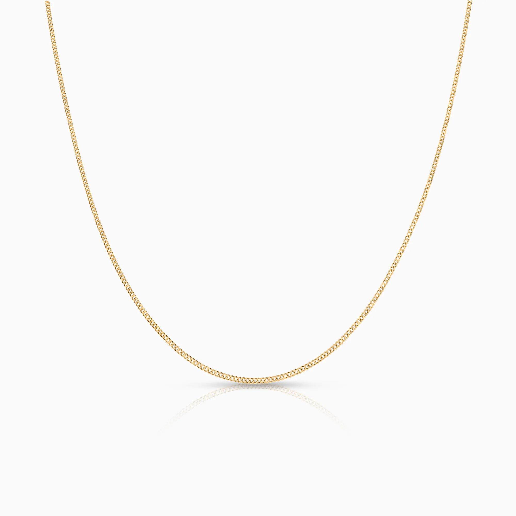 Curb necklace 3.27g 18K gold