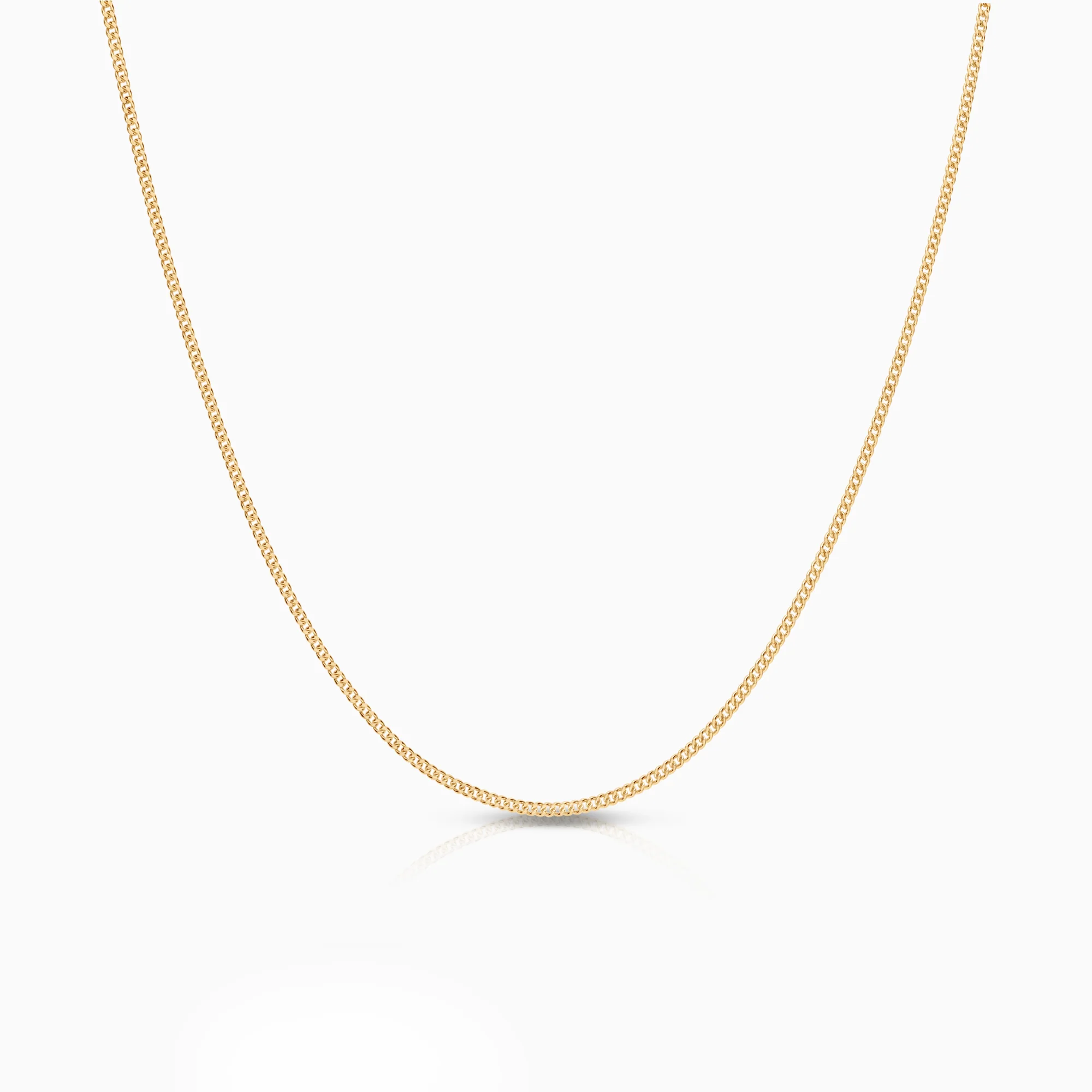 Curb necklace 3.51g 18K gold