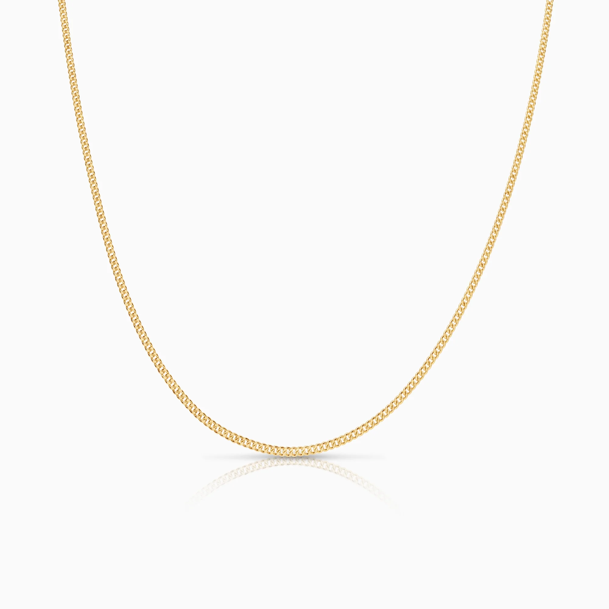 Curb necklace 3.60g 18K gold