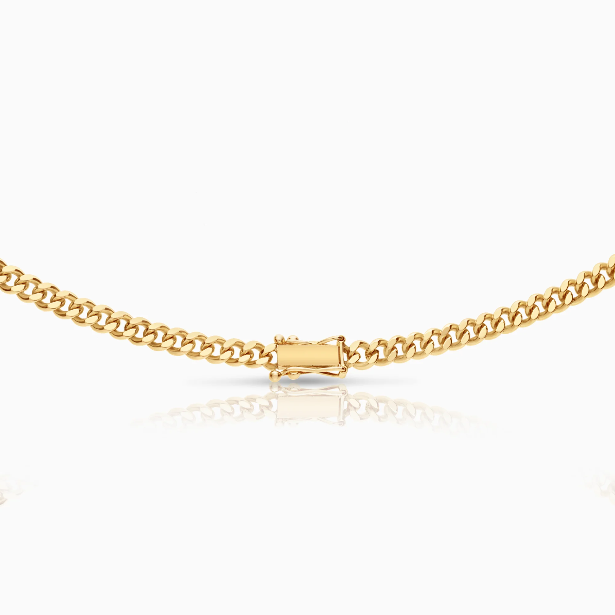 Curb necklace 33.59g 18K gold - Image 2