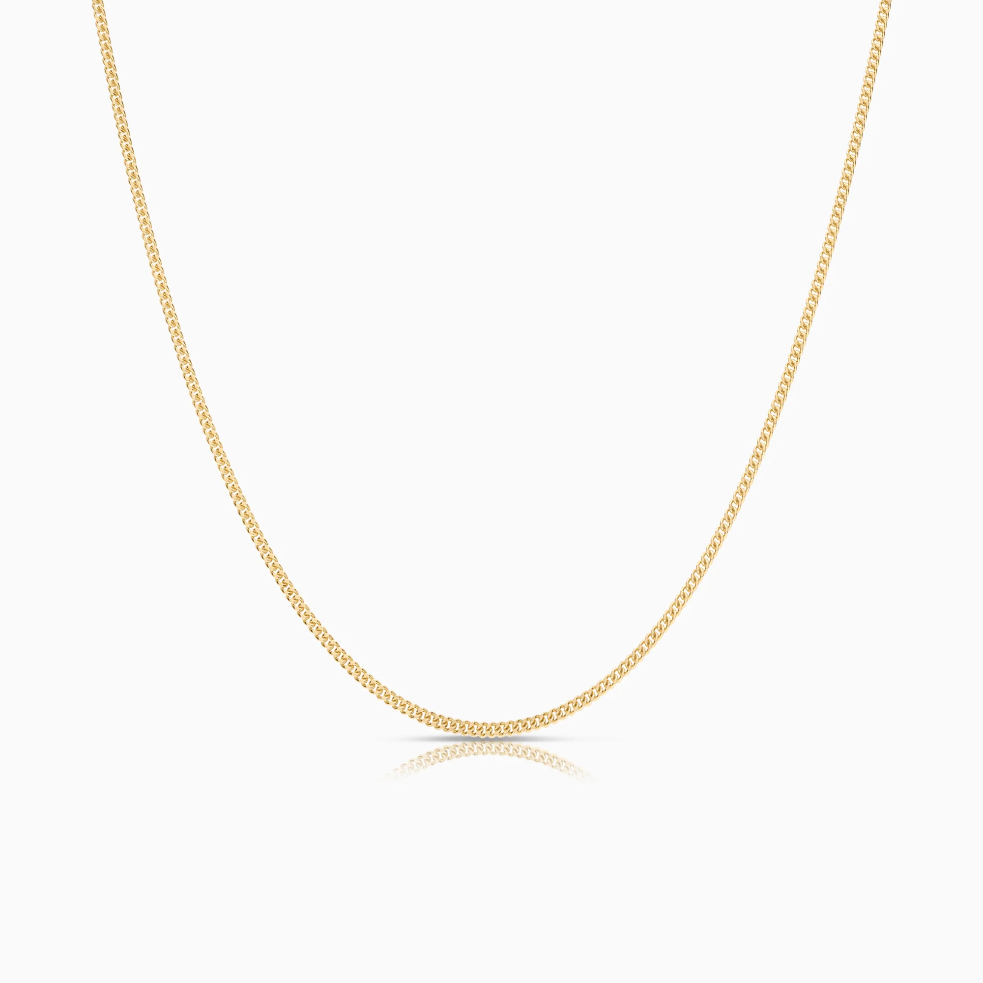 Curb necklace 4.60g 18K gold