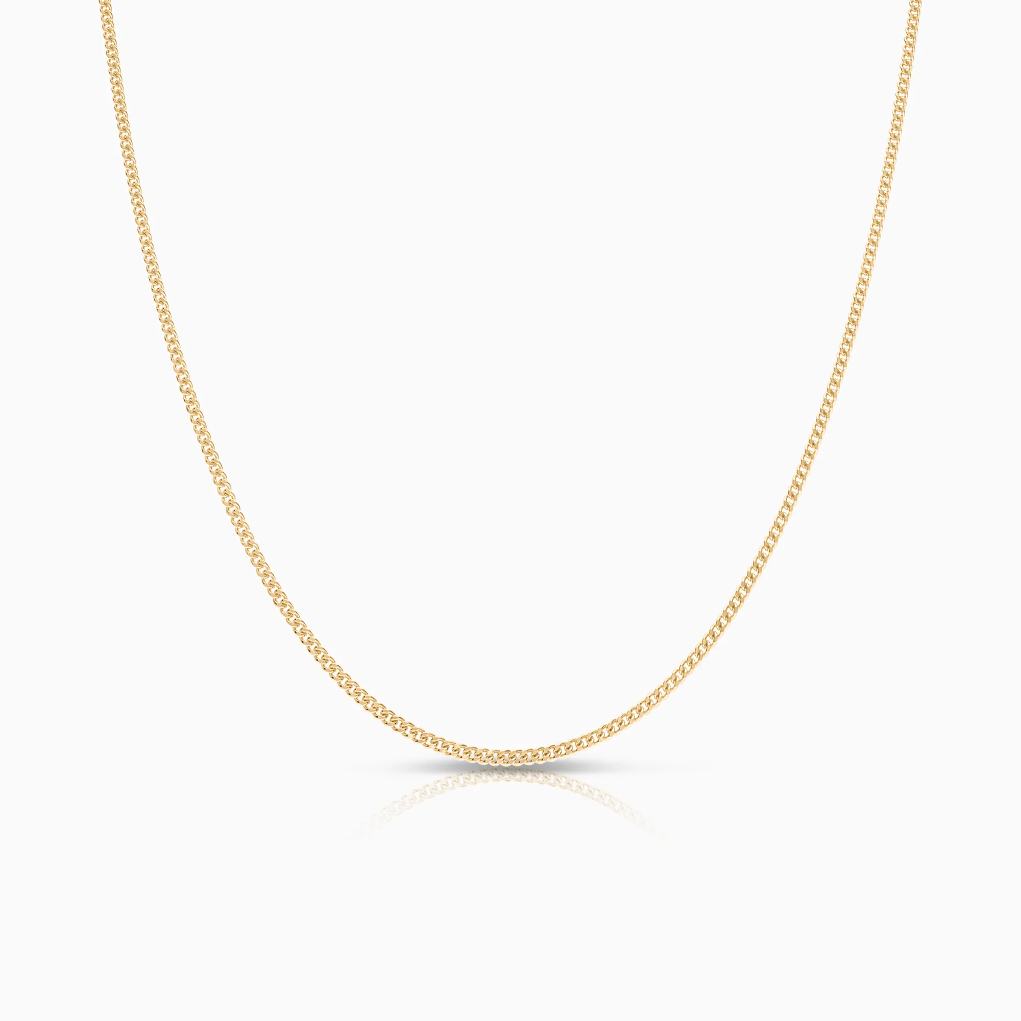 Curb necklace 4.92g 18K gold