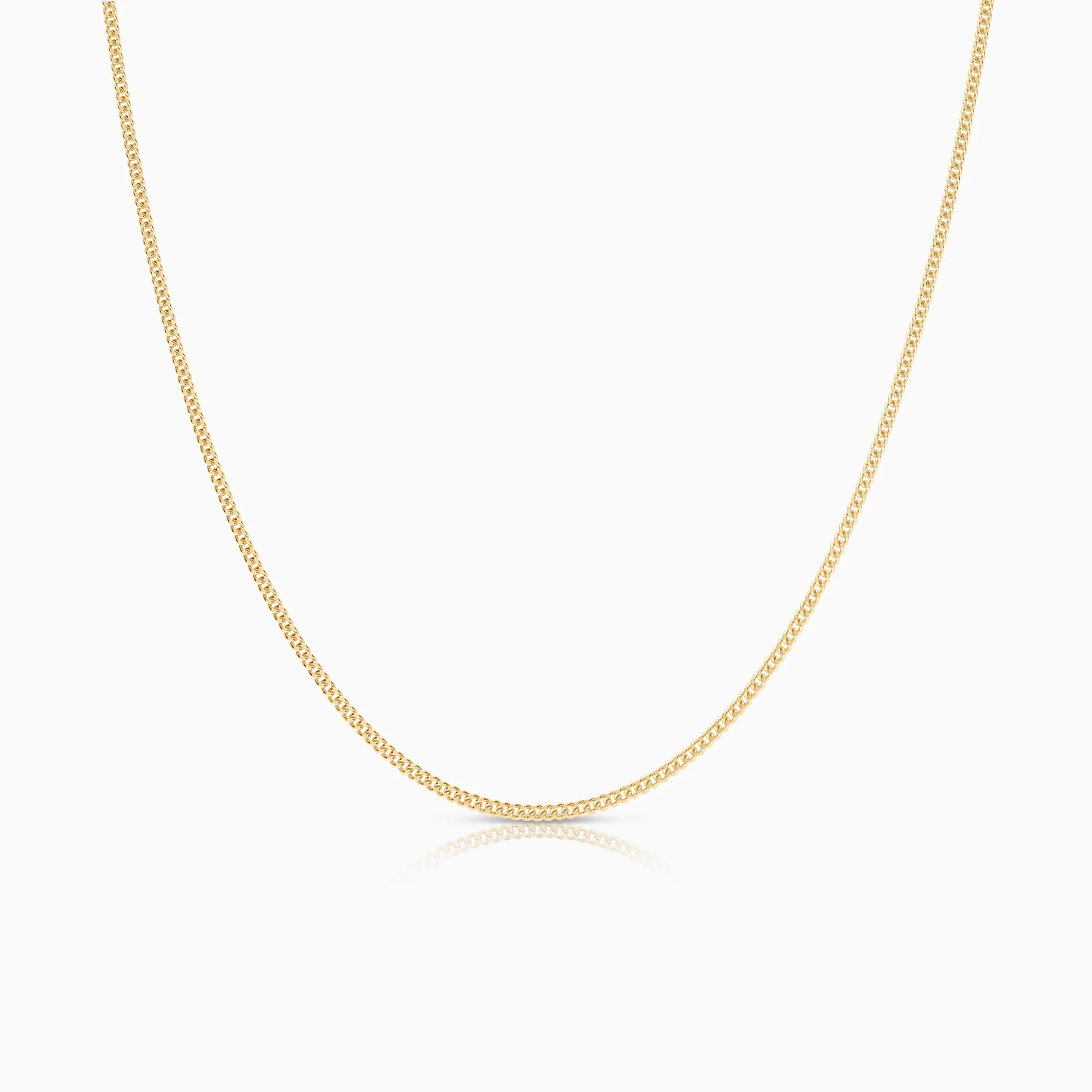 Curb necklace 5.90g 18K gold
