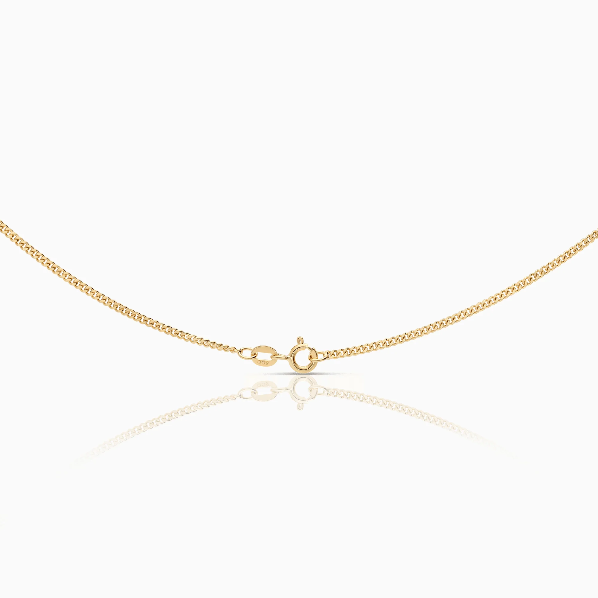 Curb necklace 5.42g 18K gold - Image 2