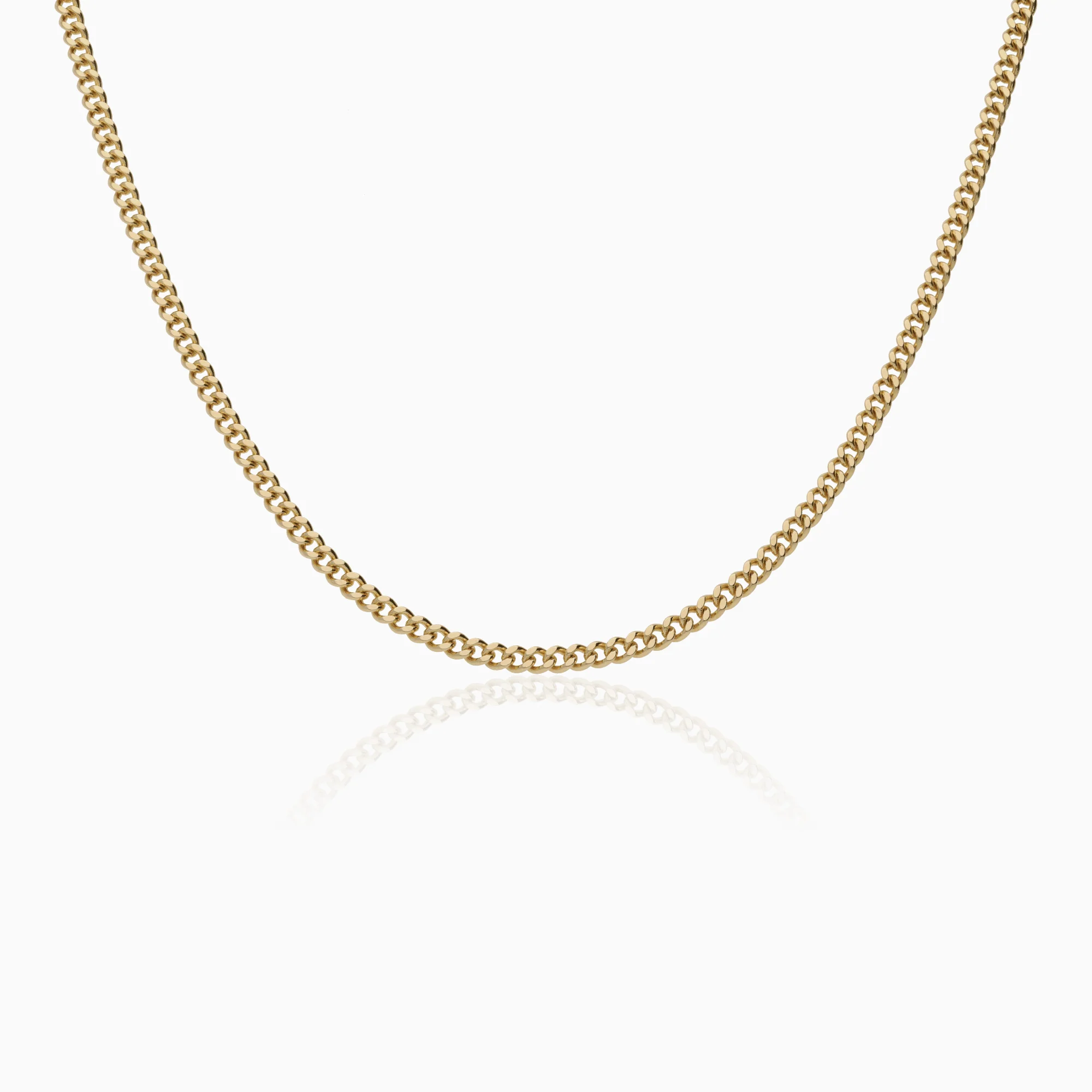 Curb chain necklace 12.05g 18K gold