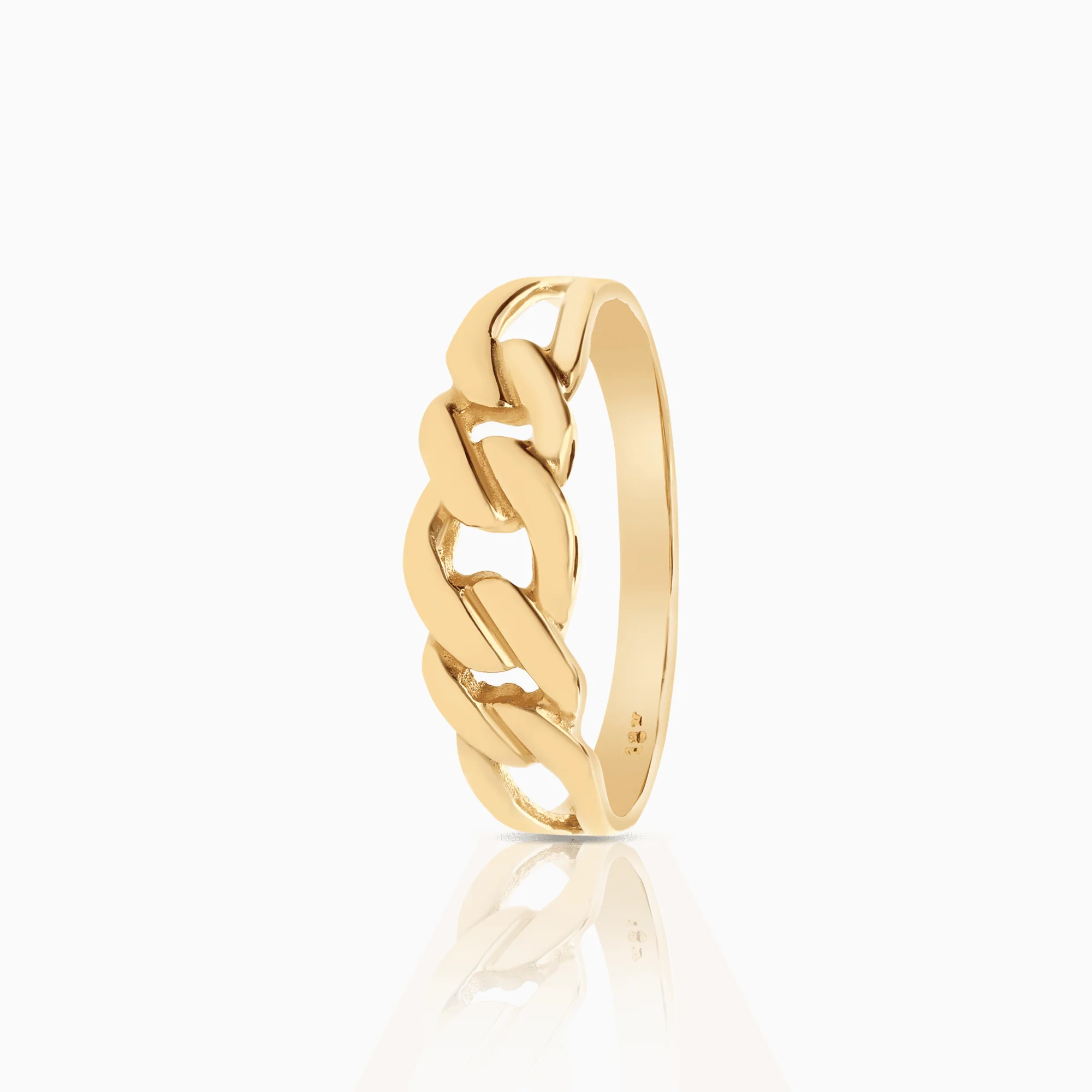 Curb ring 2.38g 18K gold