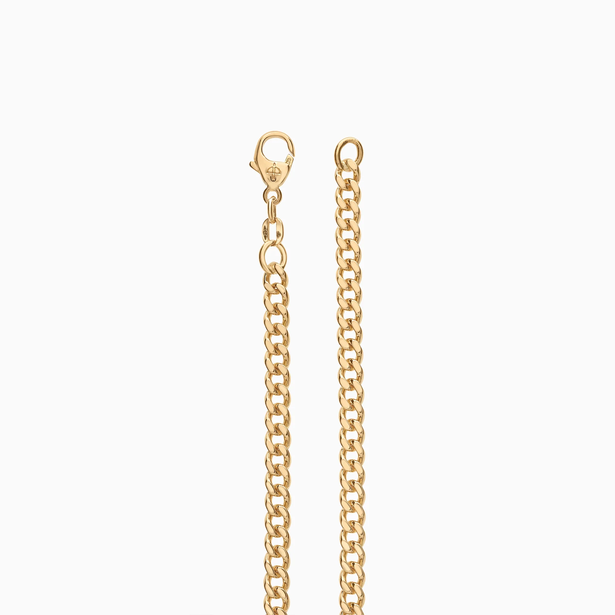 Curb bracelet 11.30g 18K gold - Image 2