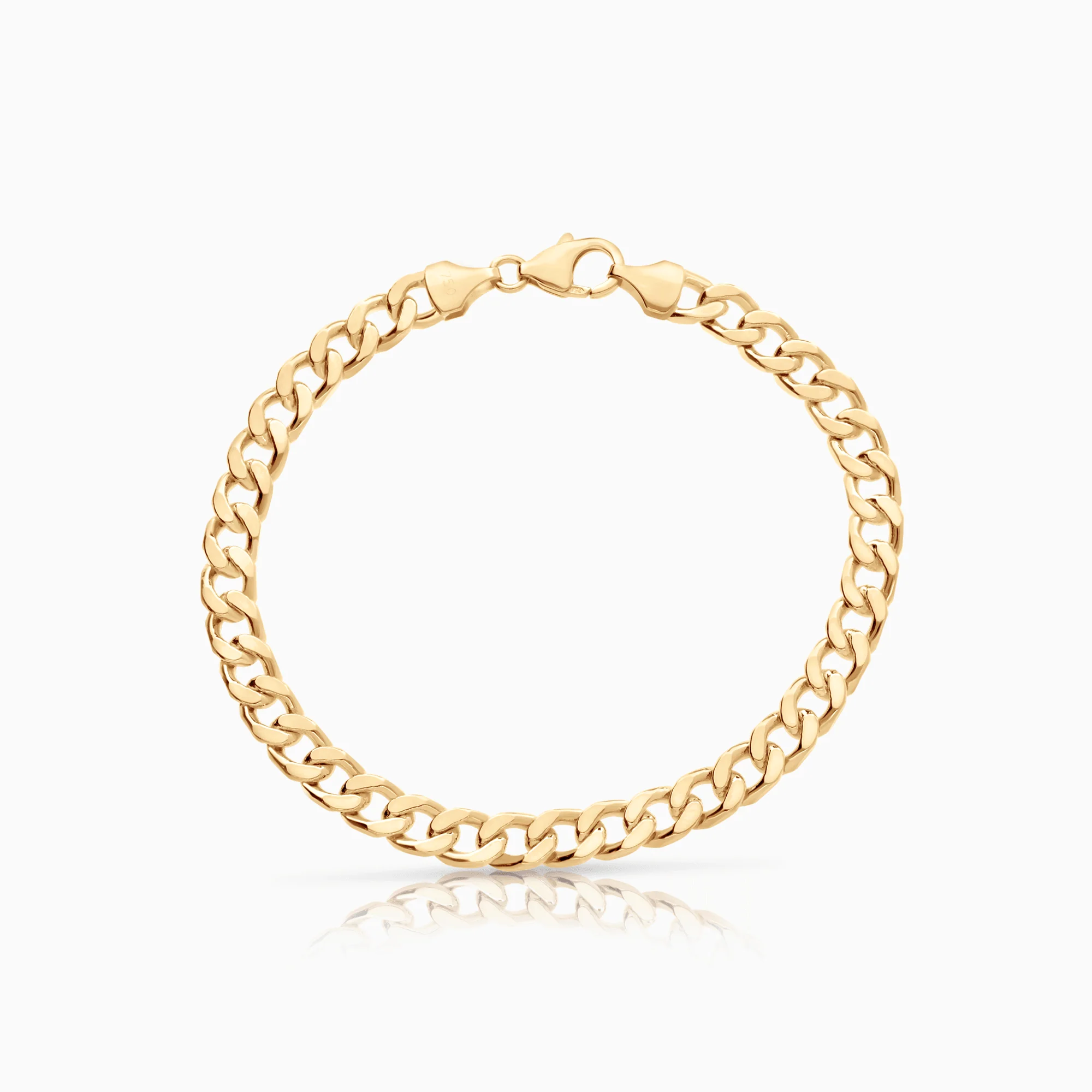 Curb bracelet 23.54g 18K gold