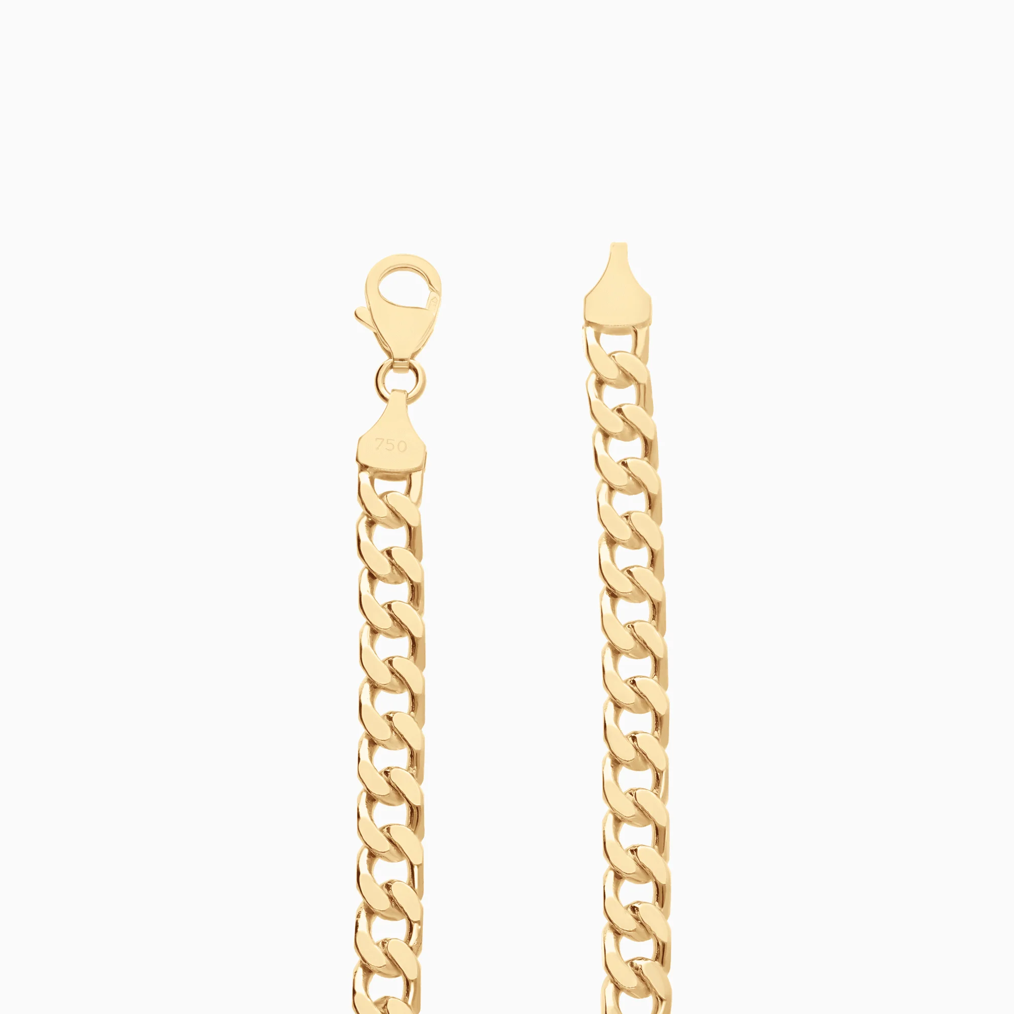 Curb bracelet 23.54g 18K gold - Image 2
