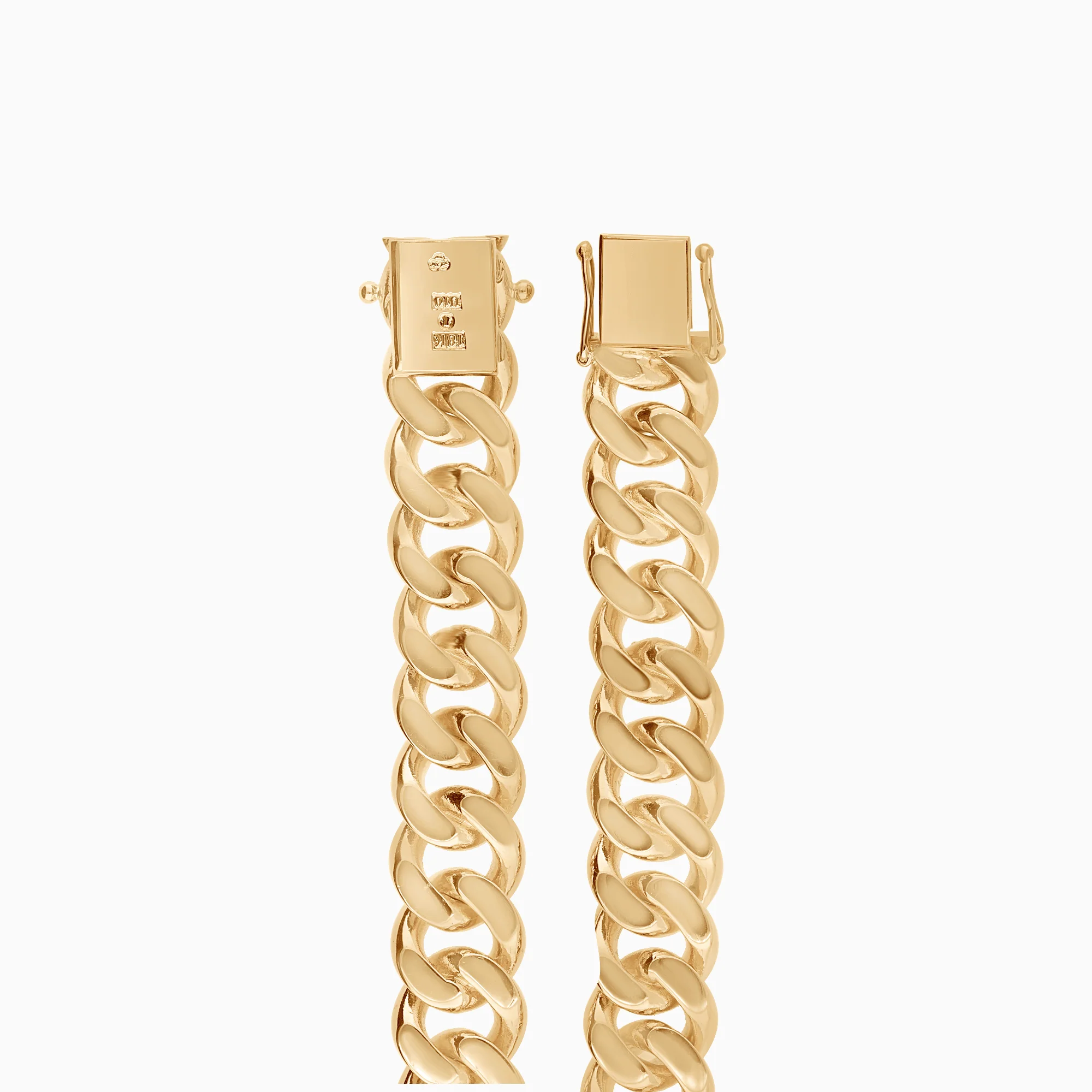 Curb bracelet 66.32g 18K gold - Image 2