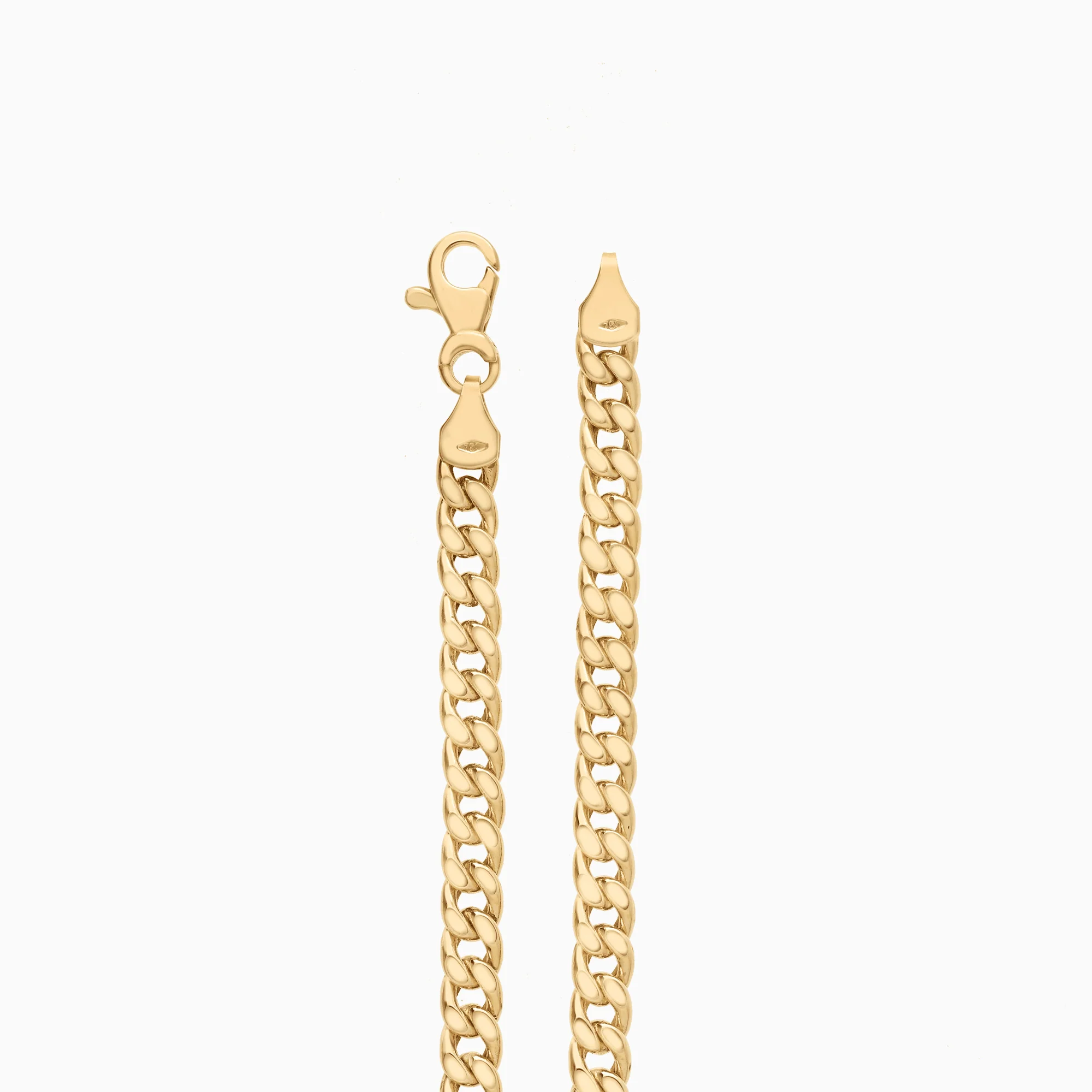 Curb bracelet 8.15g 18K gold - Image 2
