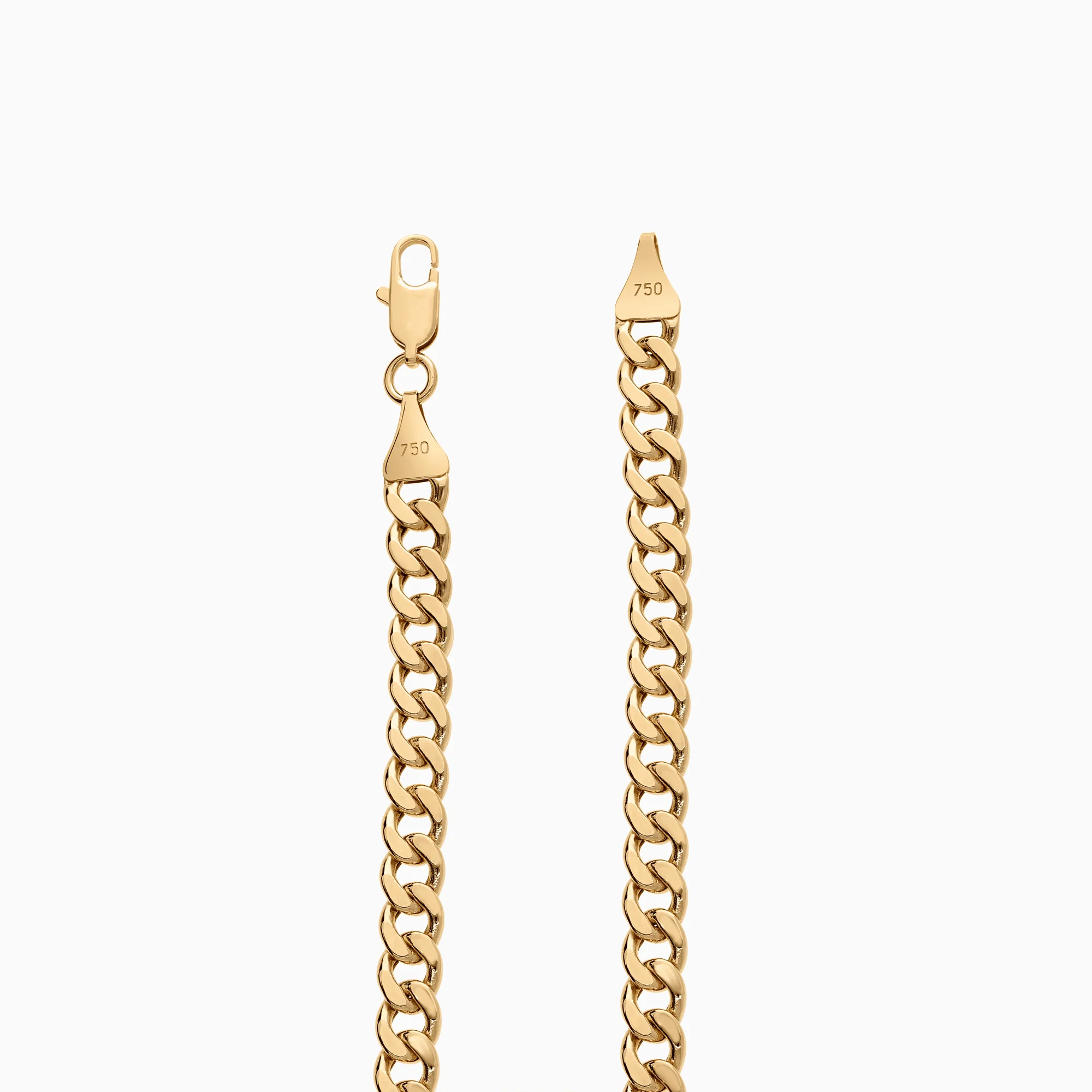Curb bracelet 9.20g 18K gold - Image 2