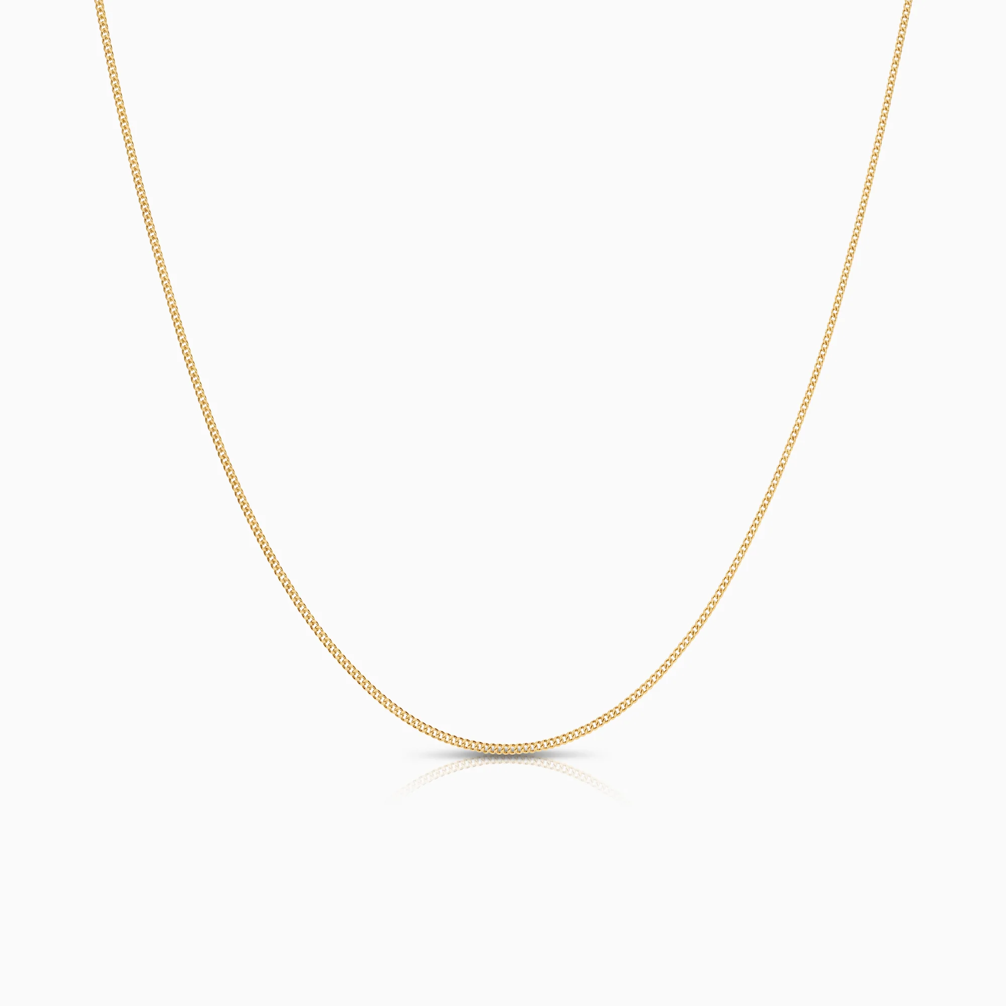 Curb necklace 1.42g 18K gold