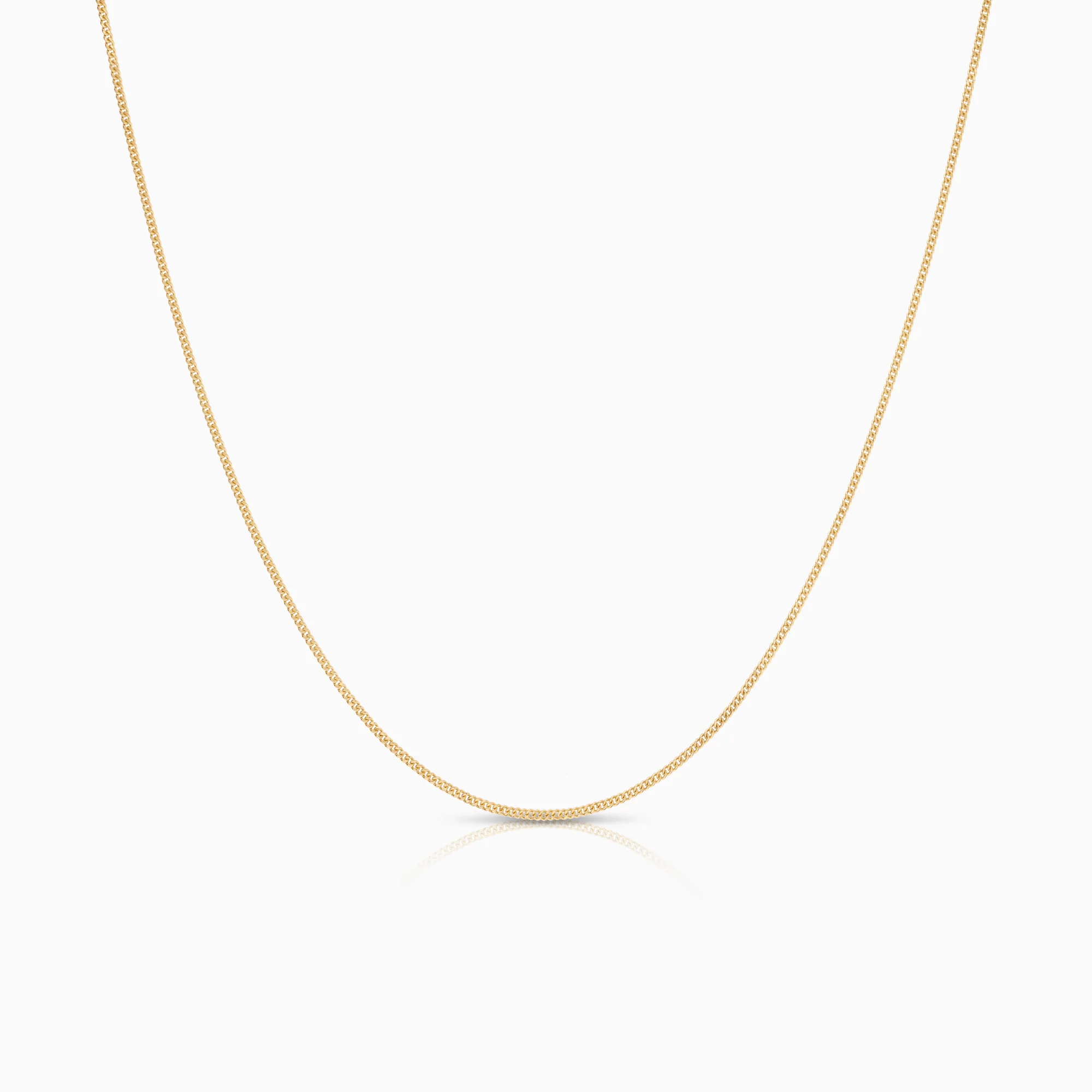 Curb necklace 1.48g 18K gold