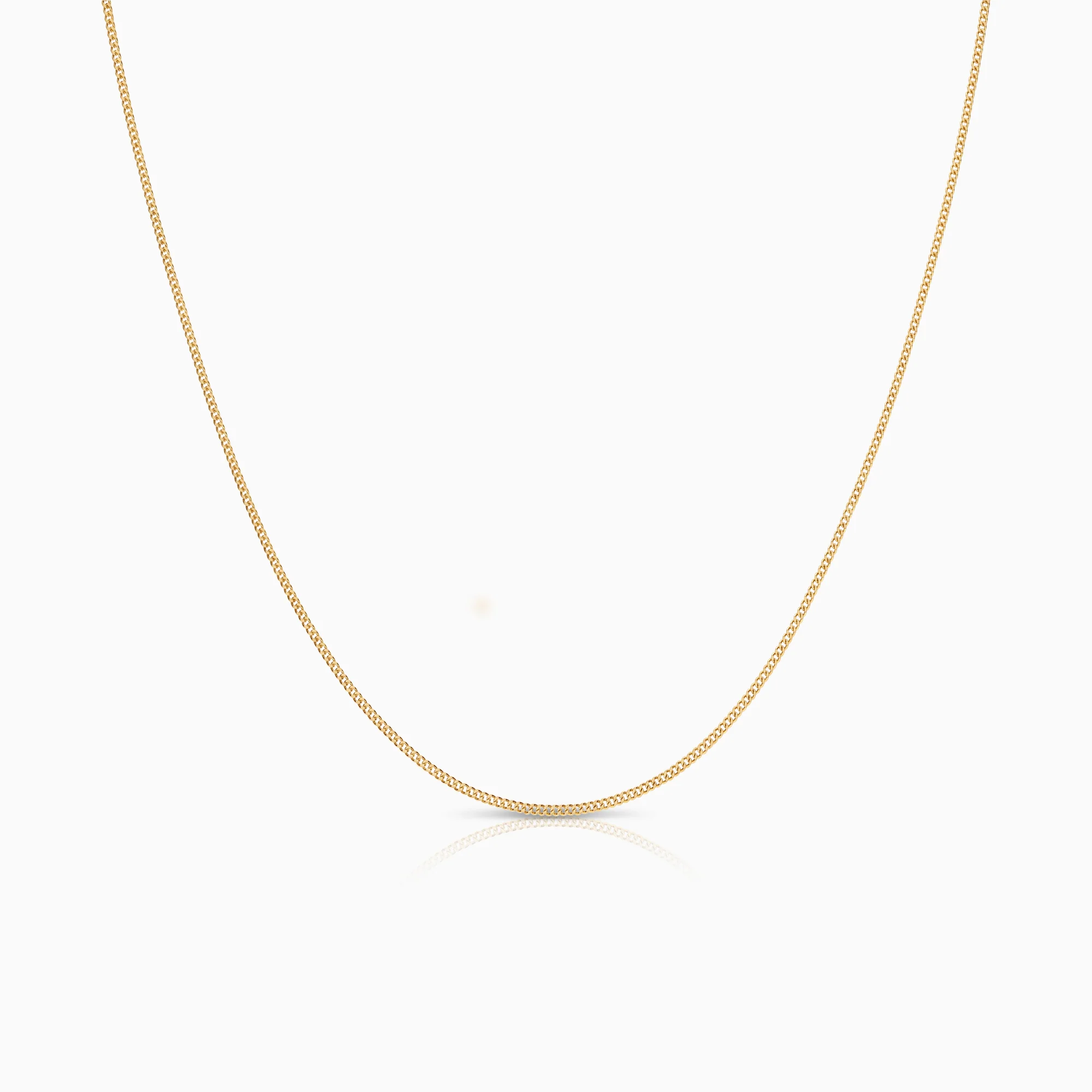 Curb necklace 1.49g 18K gold
