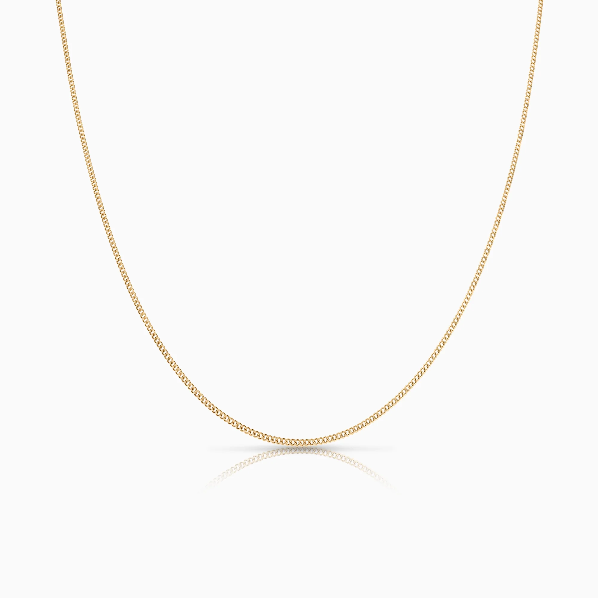 Curb necklace 1.51g 18K gold