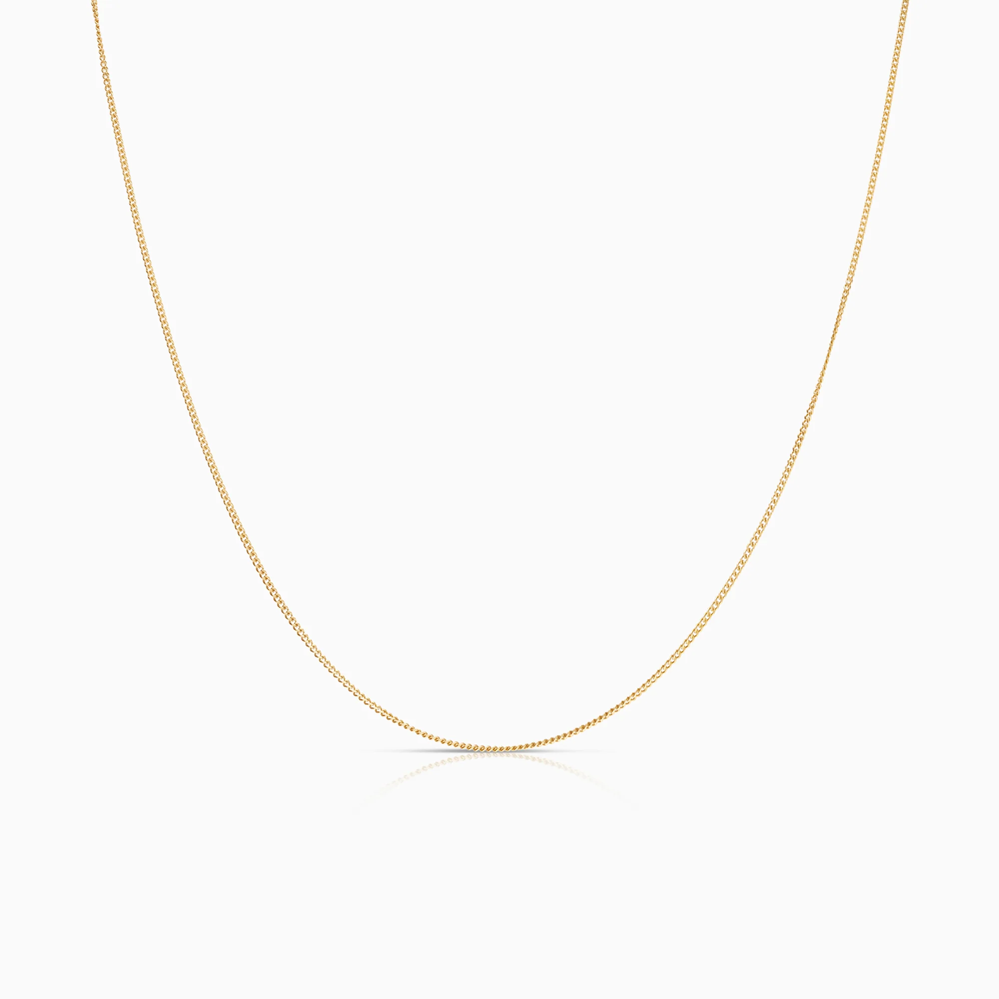Curb necklace 1.58g 18K gold