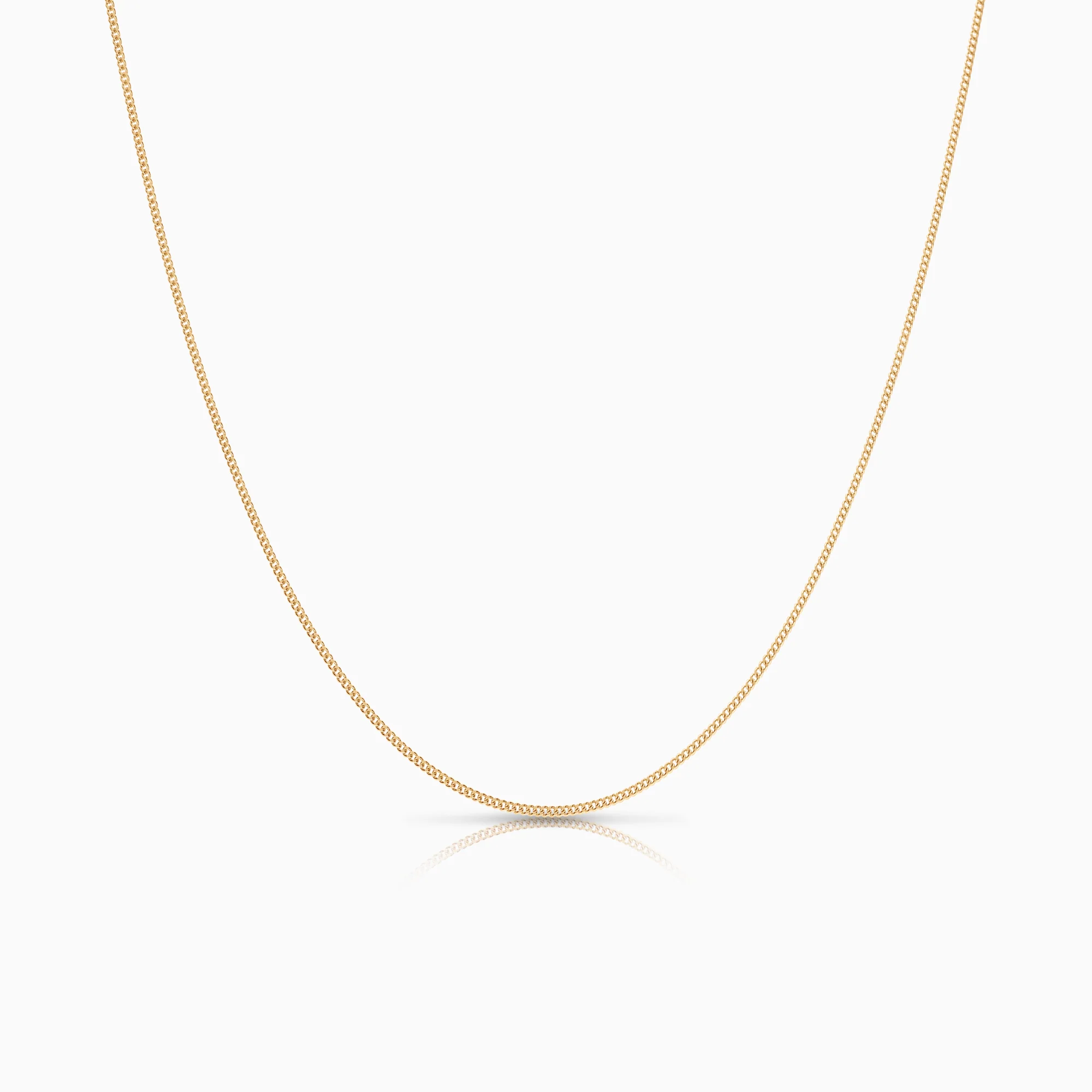 Curb necklace 1.60g 18K gold
