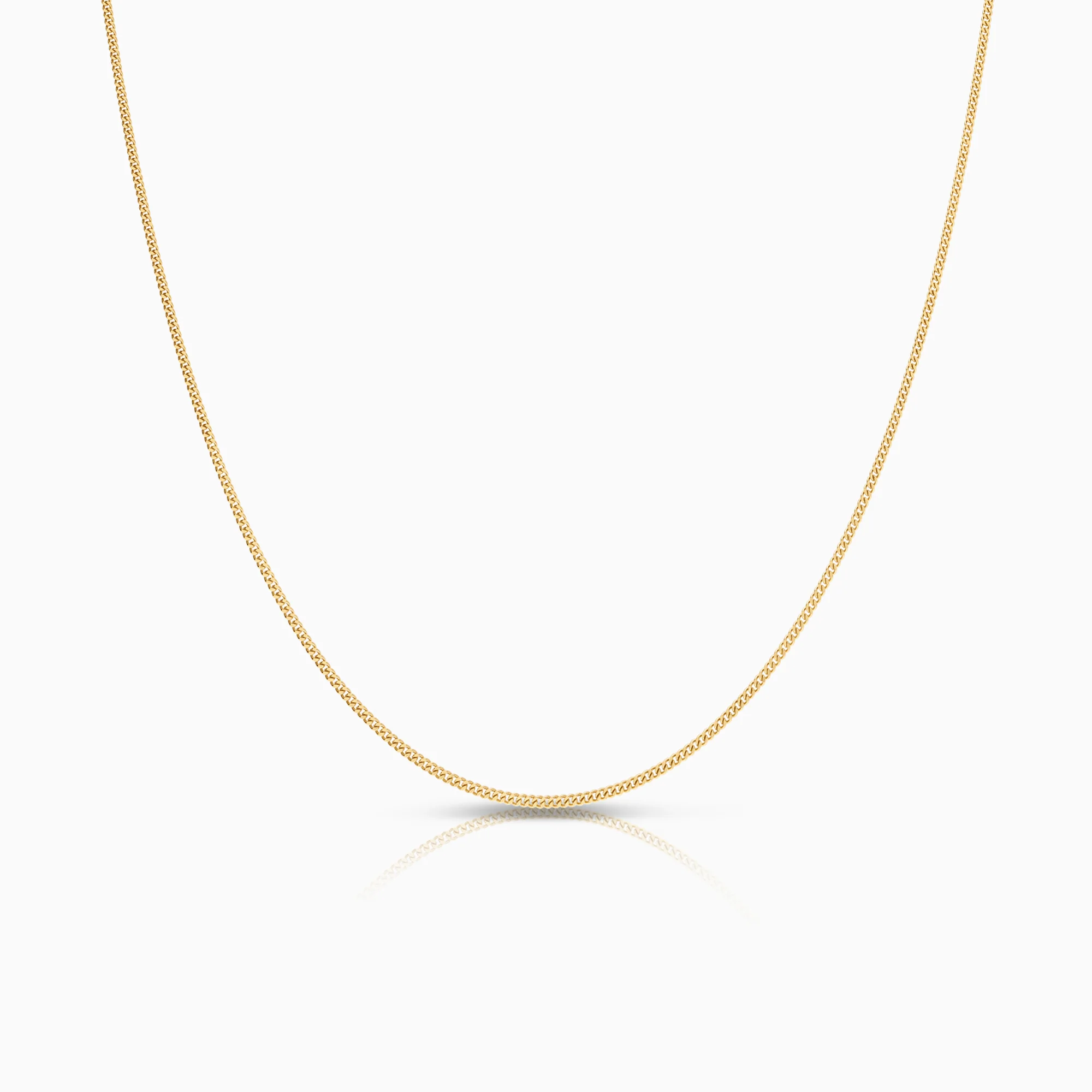 Curb necklace 1.61g 18K gold