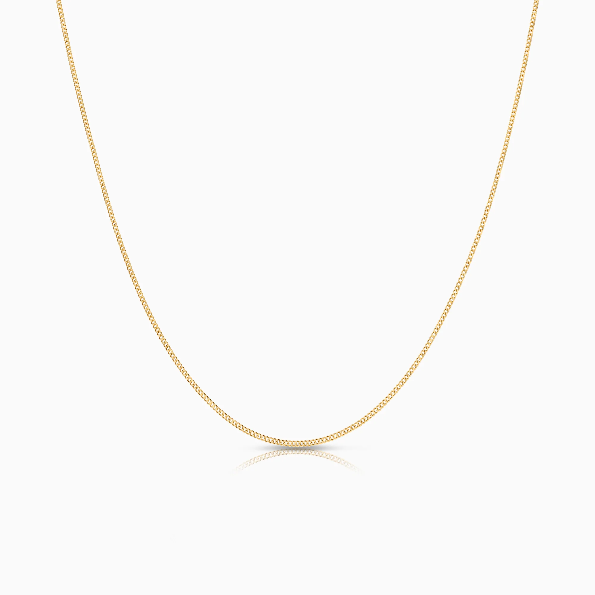 Curb necklace 1.69g 18K gold
