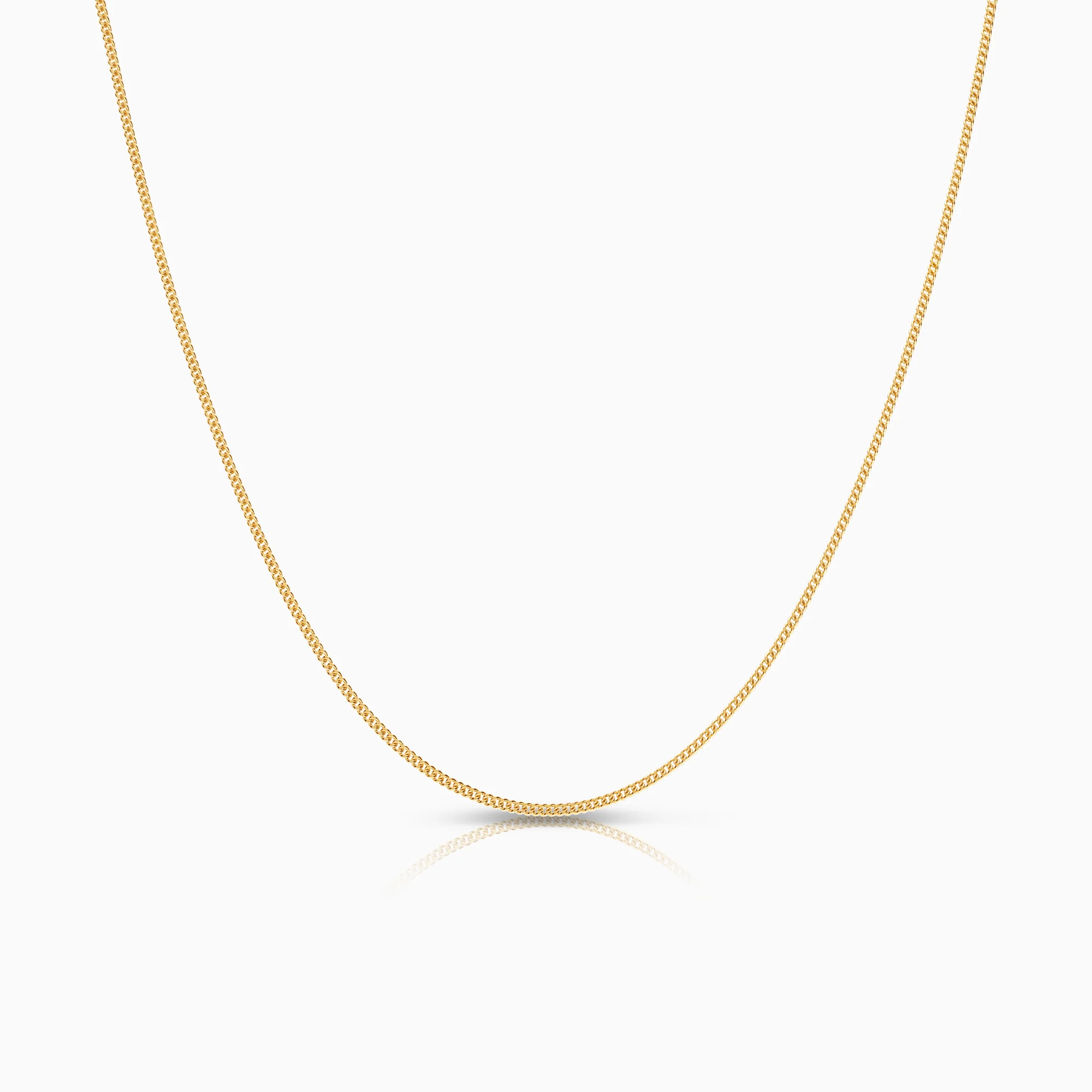 Curb necklace 1.70g 18K gold