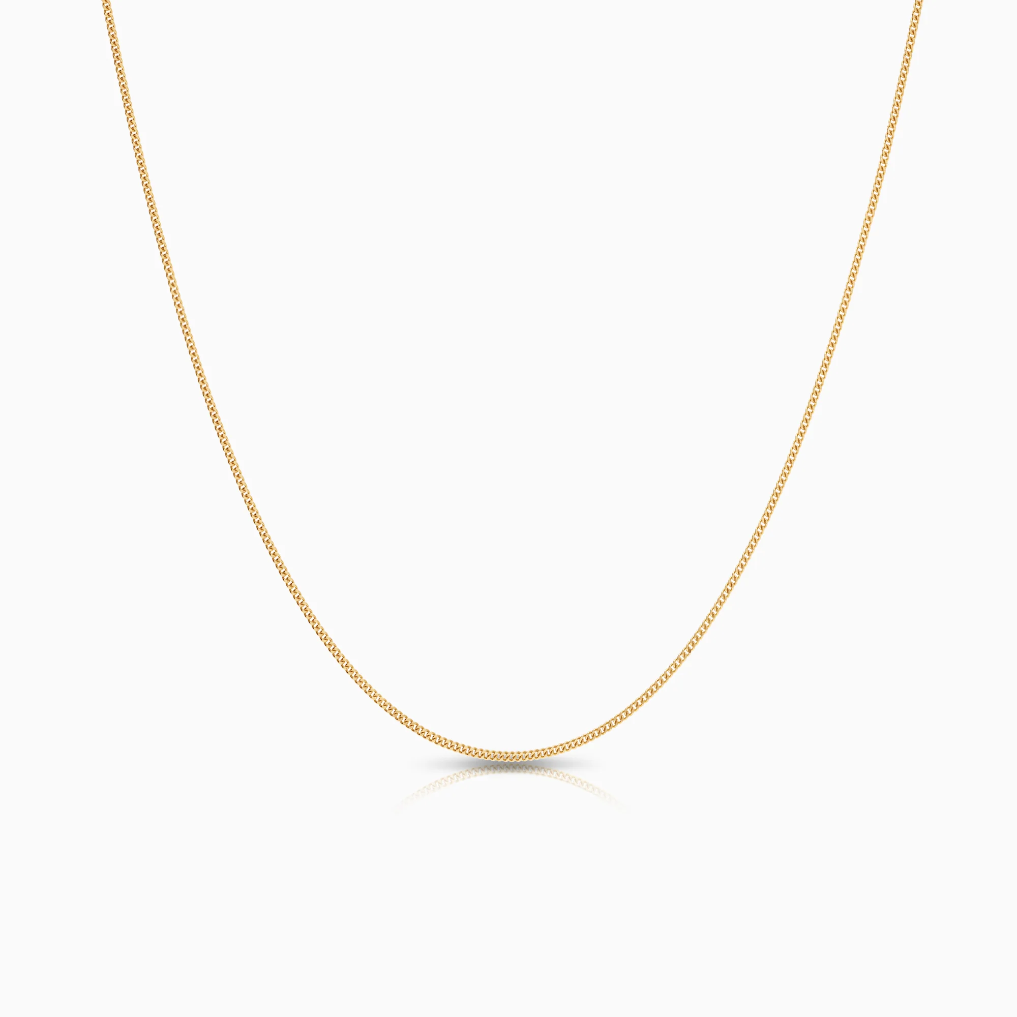 Curb necklace 1.79g 18K gold