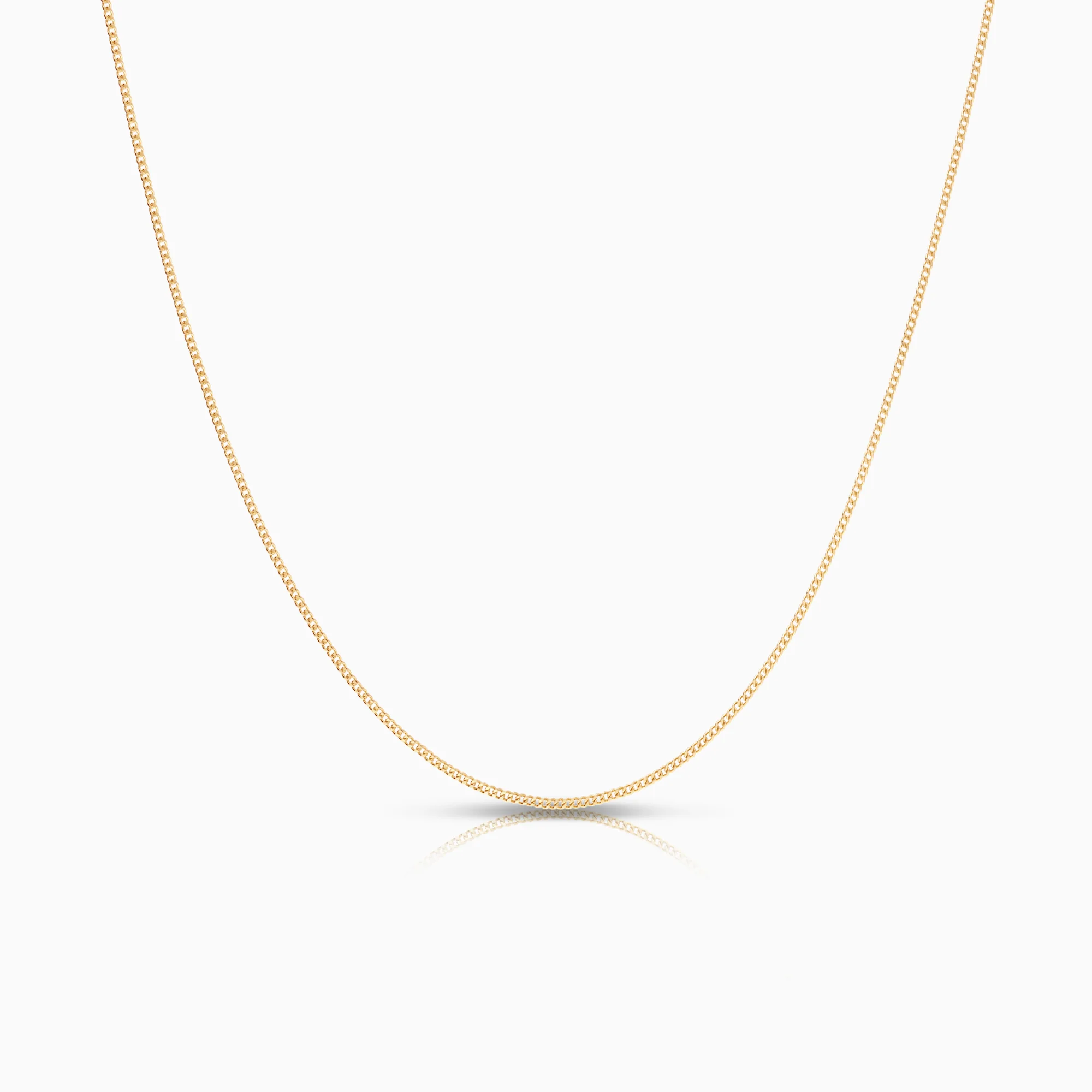 Curb necklace 1.83g 18K gold