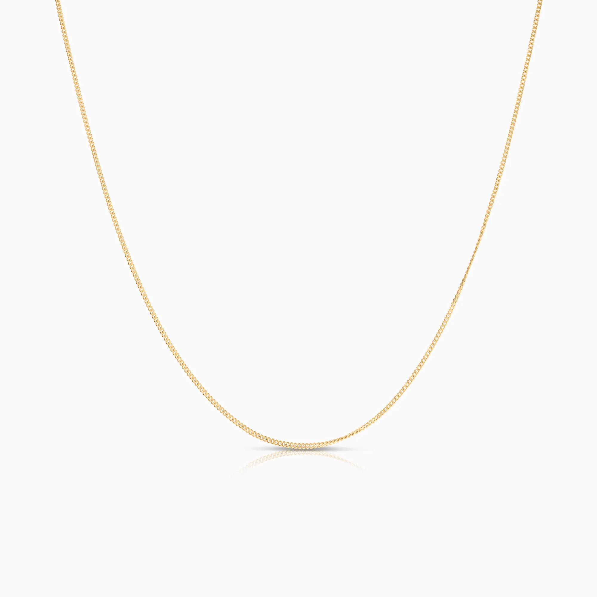 Curb necklace 1.91g 18K gold