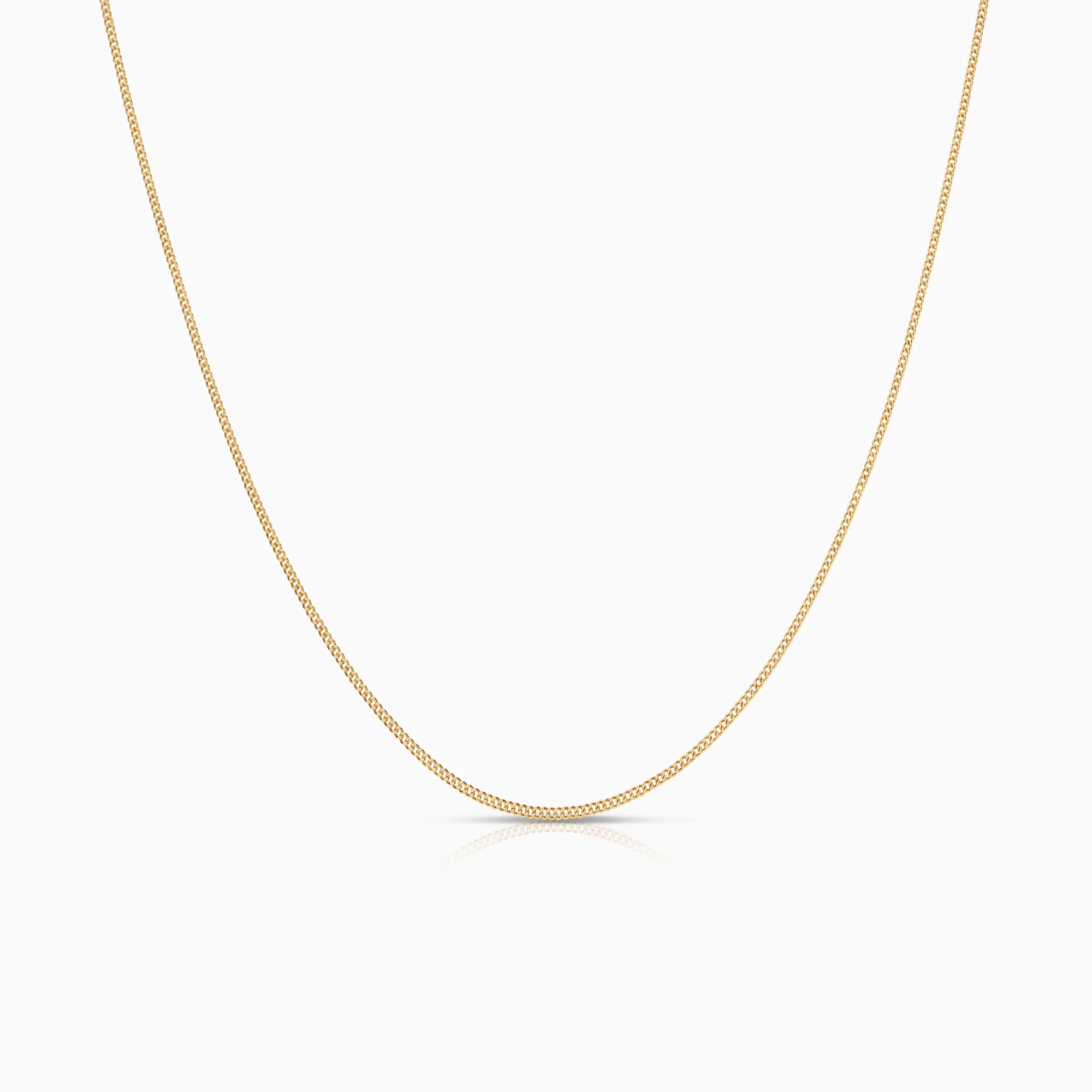 Curb necklace 1.94g 18K gold