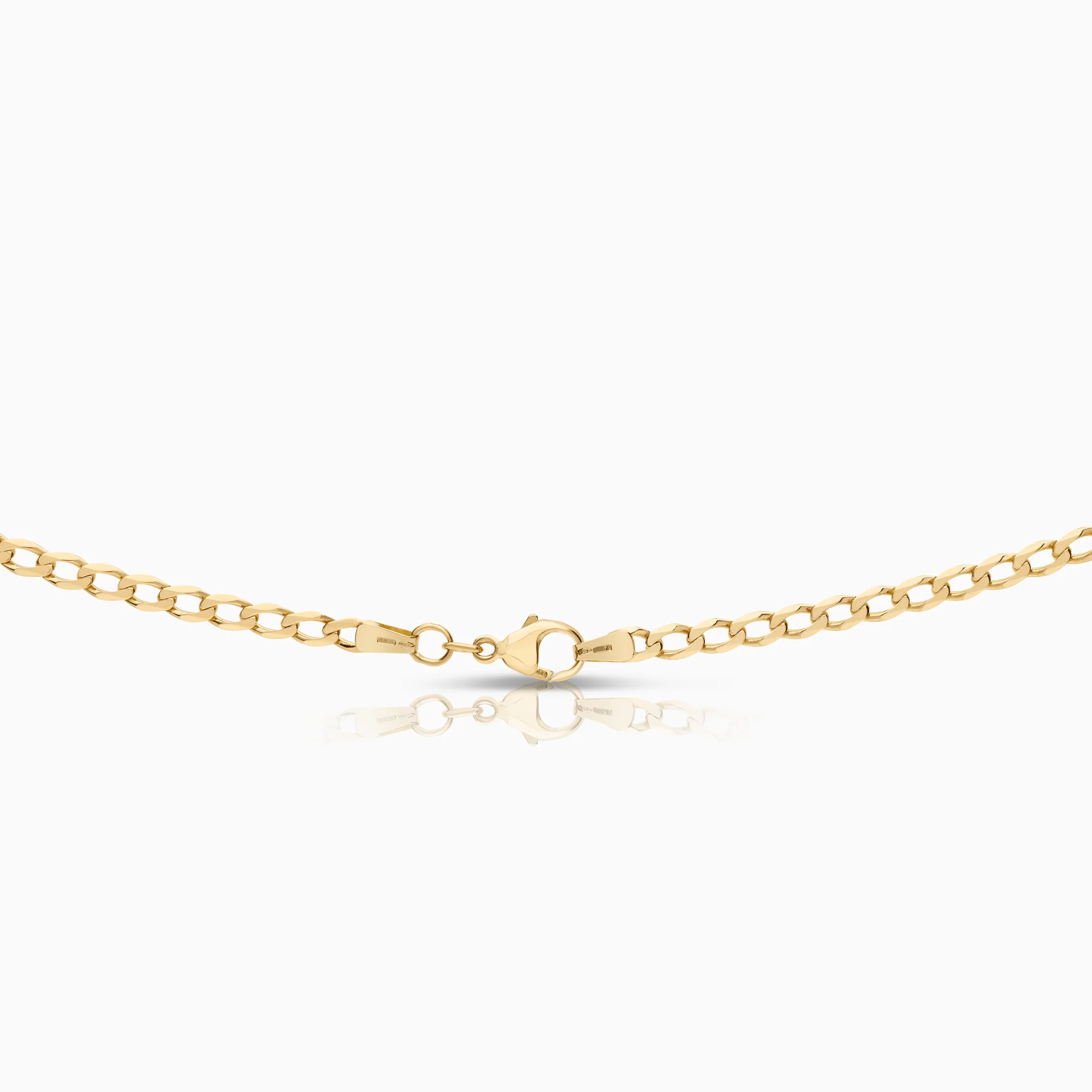 Curb necklace 13.80g 18K gold - Image 2