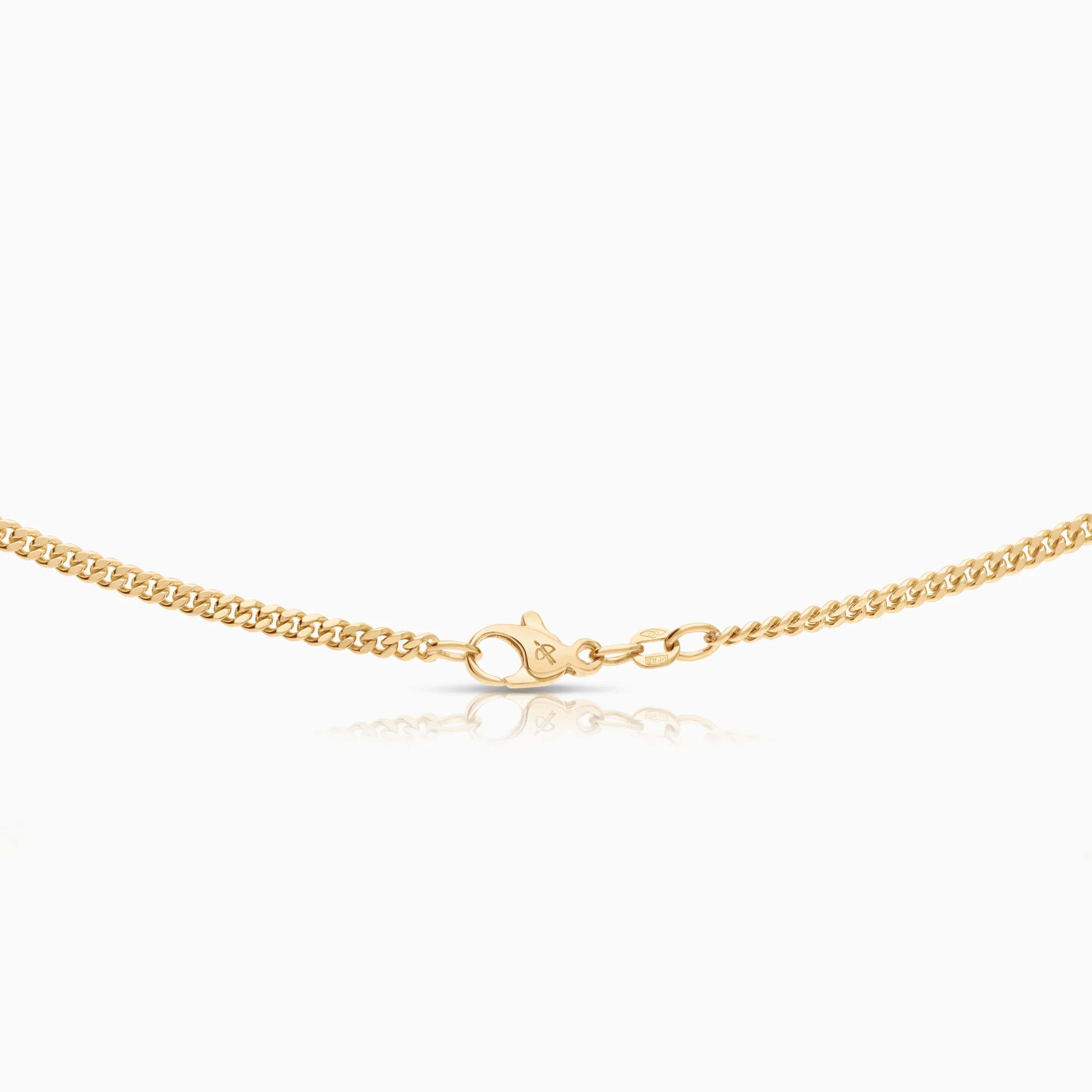 Curb necklace 16.27g 18K gold - Image 2