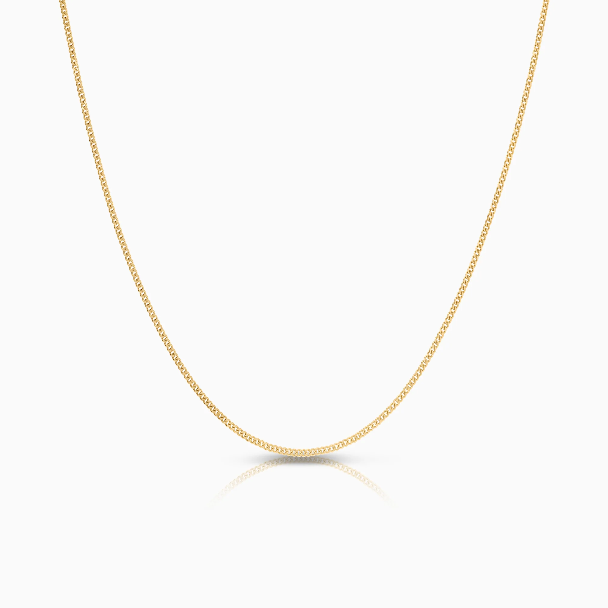 Curb necklace 2.05g 18K gold
