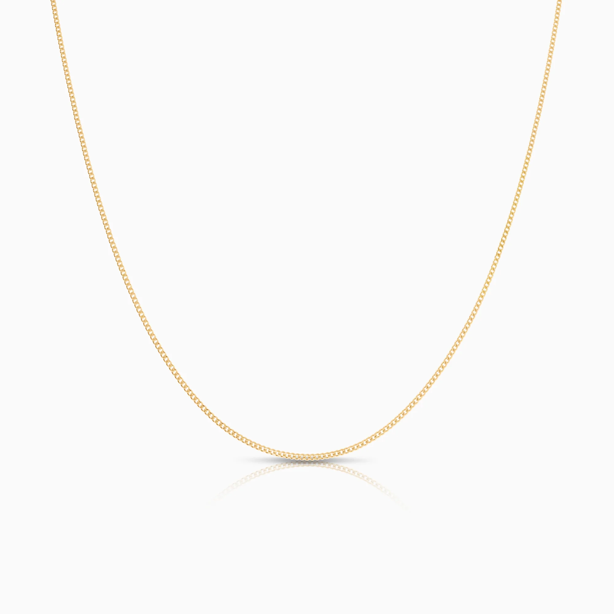 Curb necklace 2.32g 18K gold