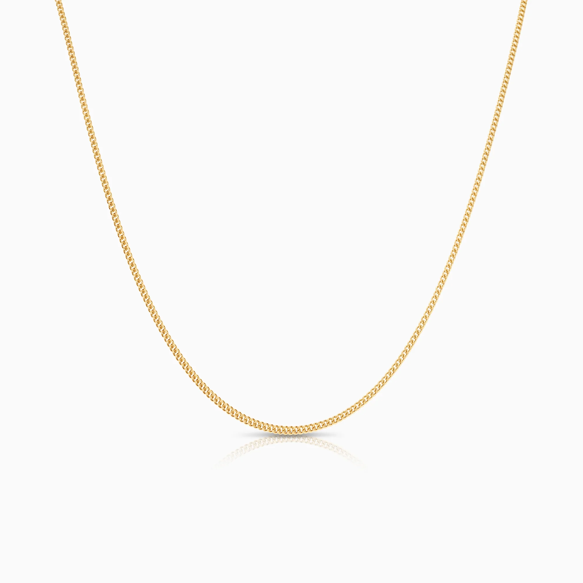 Curb necklace 2.37g 18K gold