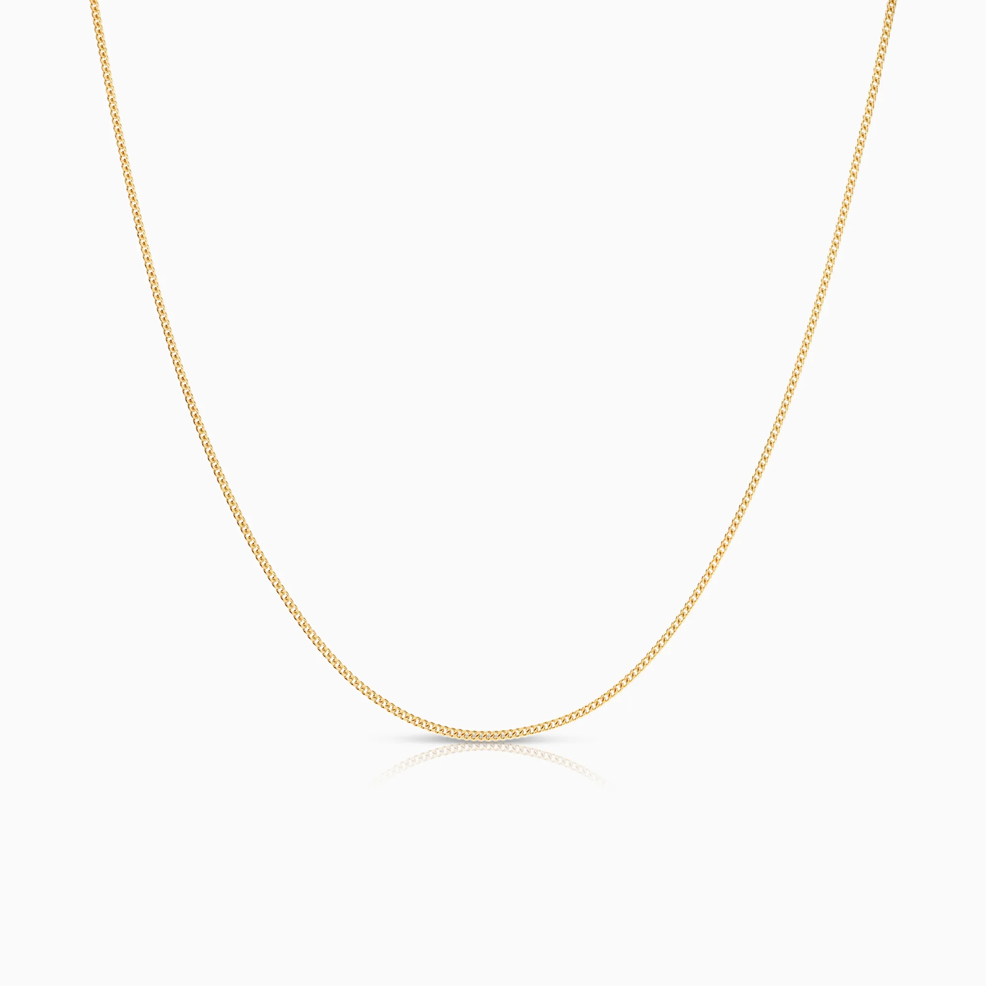 Curb necklace 2.39g 18K gold