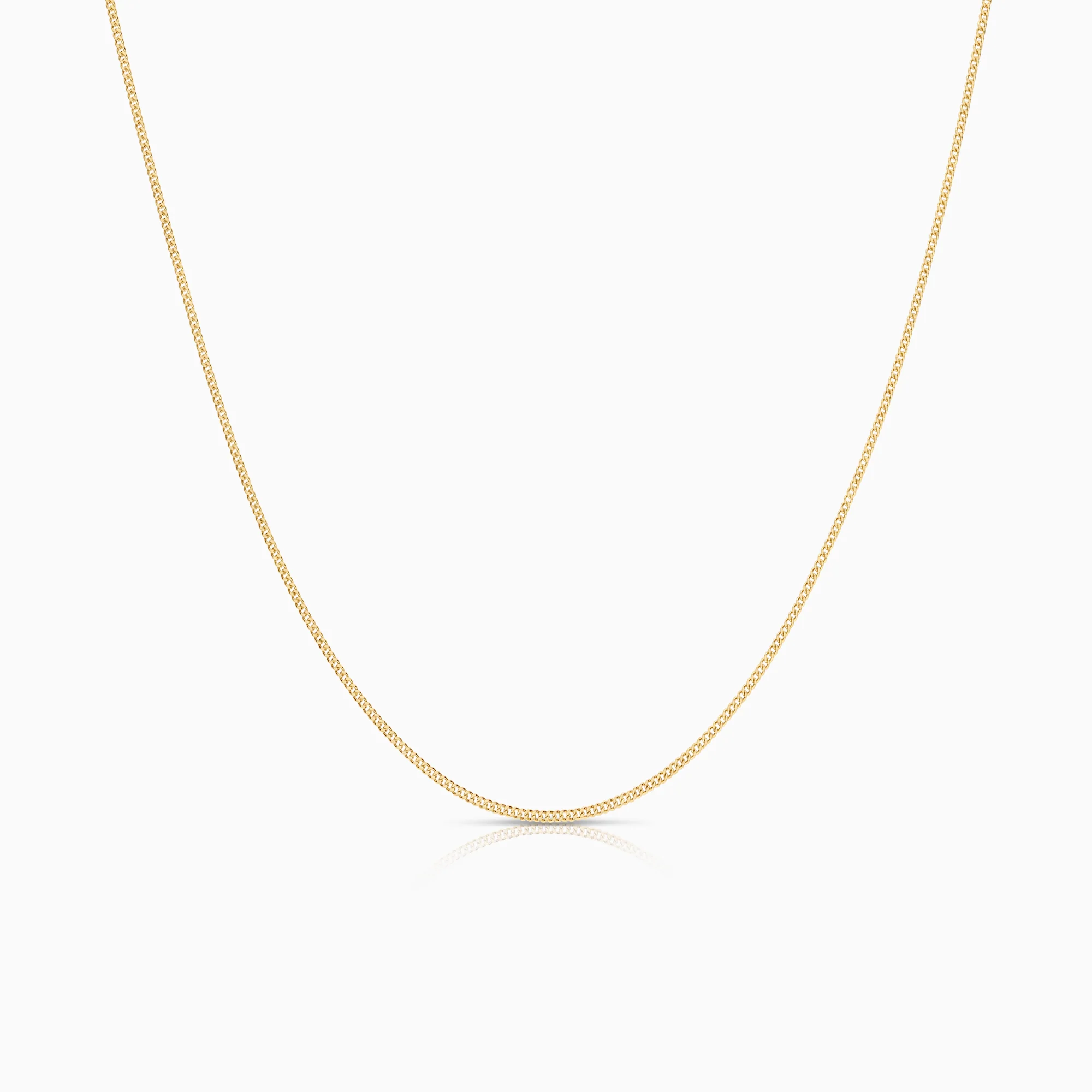 Curb Necklace 2.48g 18K Gold