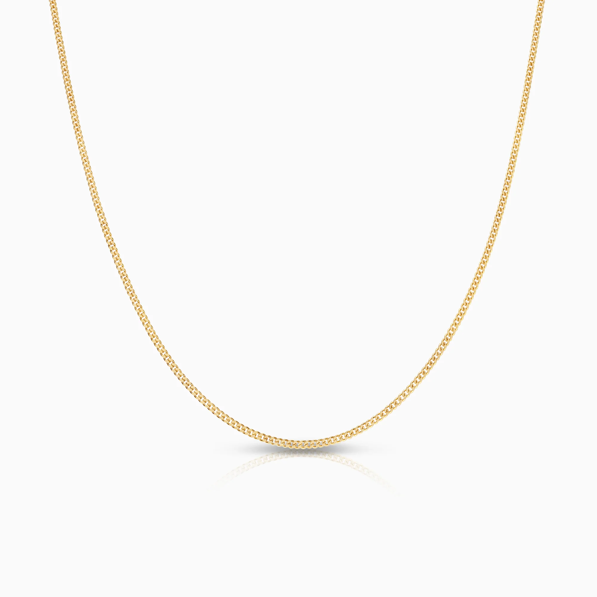 Curb necklace 2.62g 18K gold