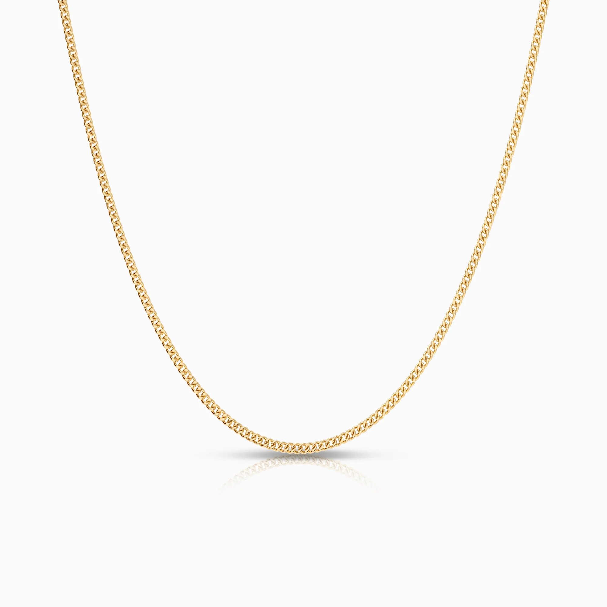 Curb necklace 2.64g 18K gold