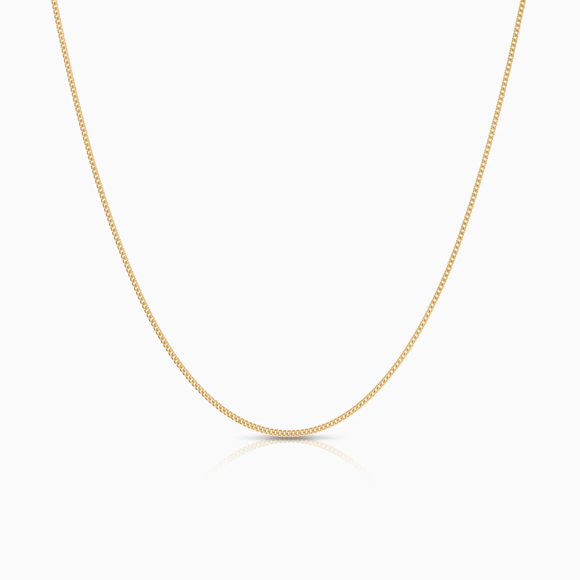 Curb necklace 2.67g 18K gold