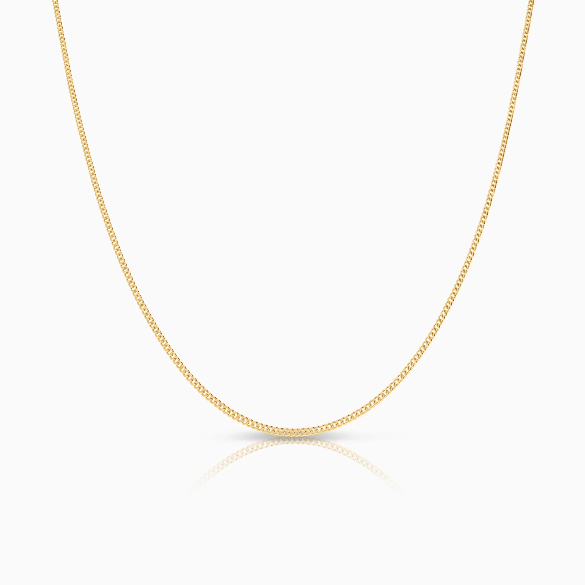 Curb necklace 2.72g 18K gold