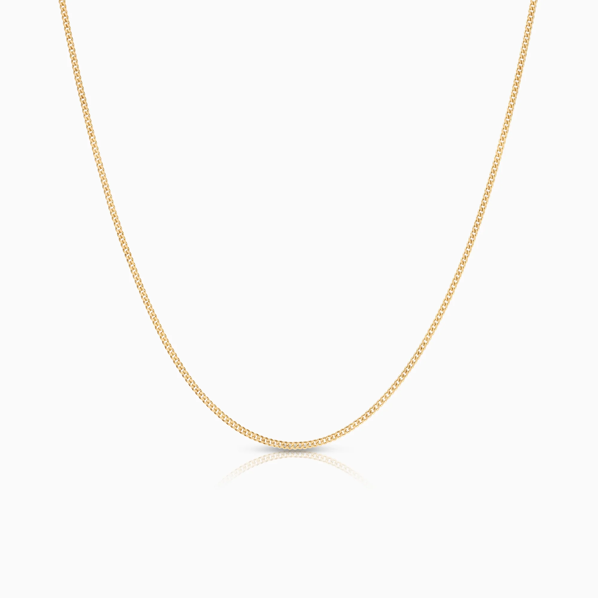 Curb necklace 2.83g 18K gold