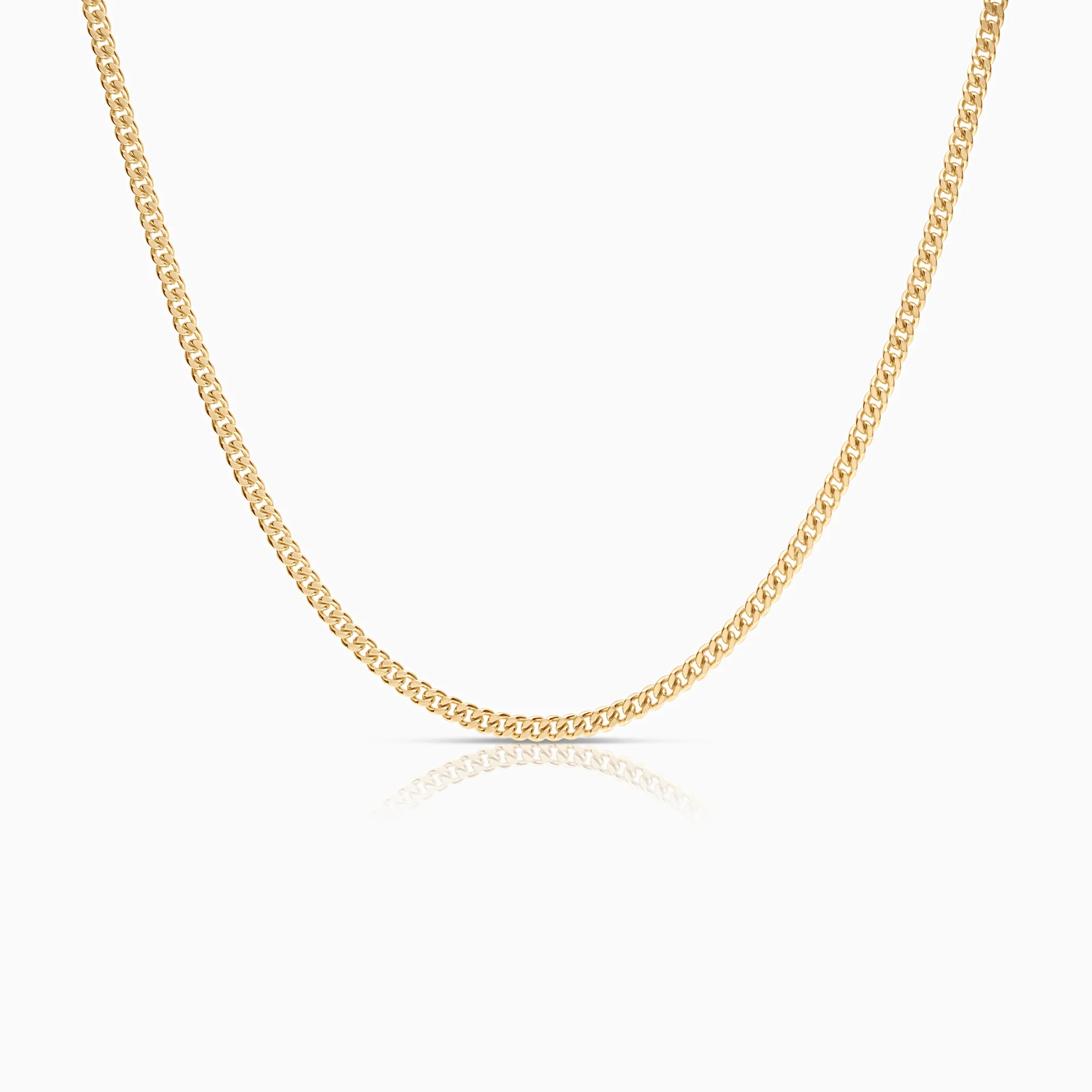 Curb necklace 23.30g 18K gold
