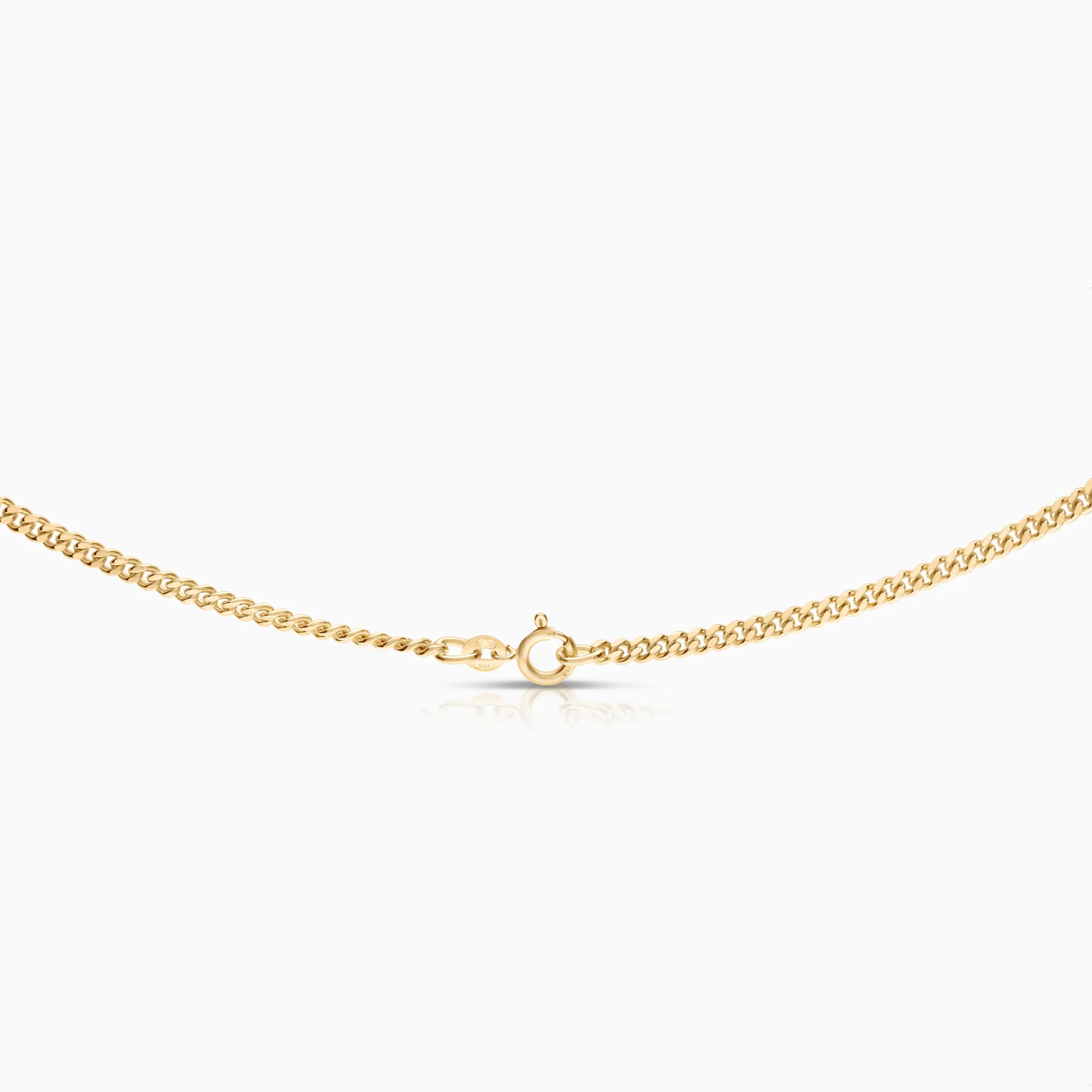Curb necklace 23.30g 18K gold - Image 2