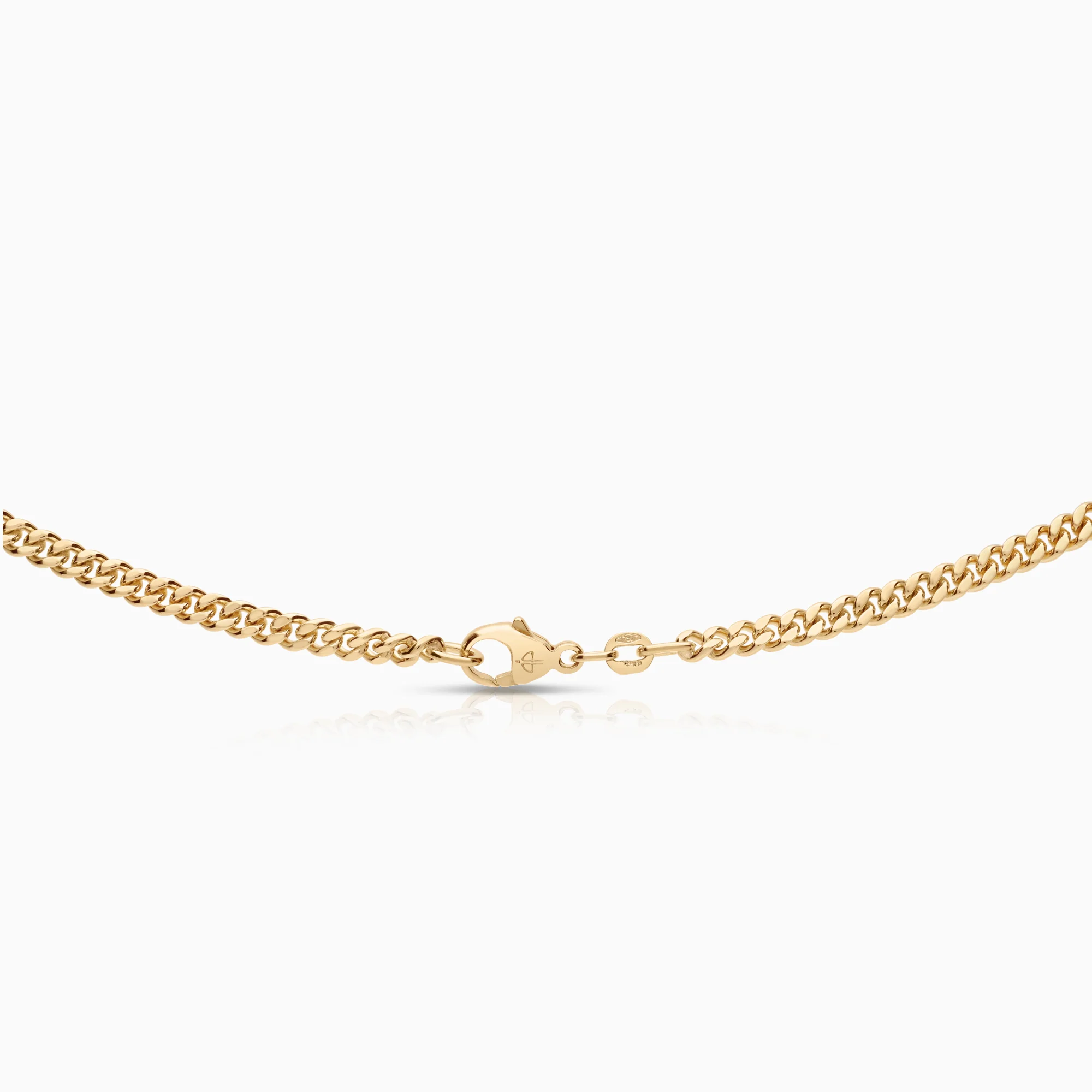 Curb necklace 24.43g 18K gold - Image 2