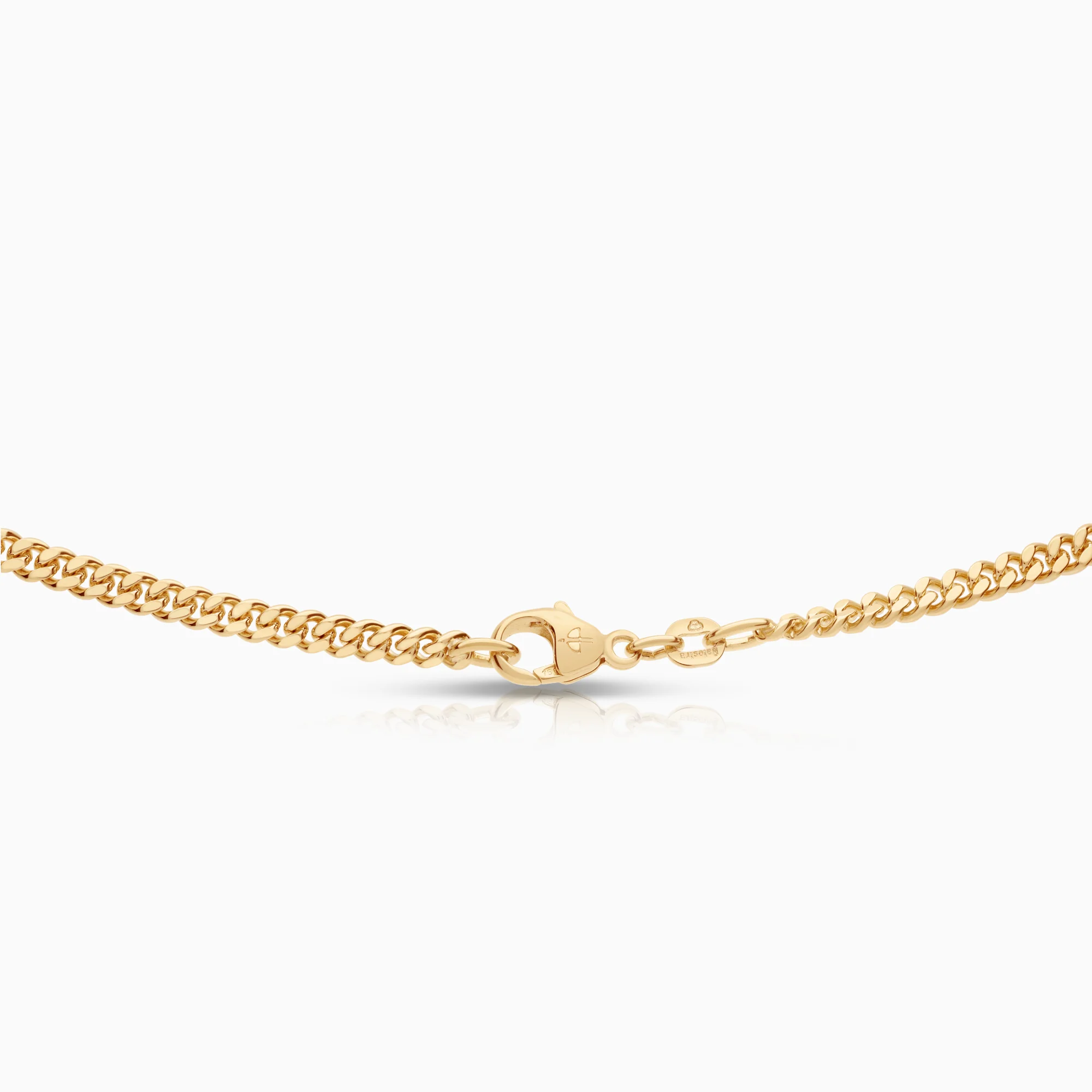 Curb necklace 28.24g 18K gold - Image 2