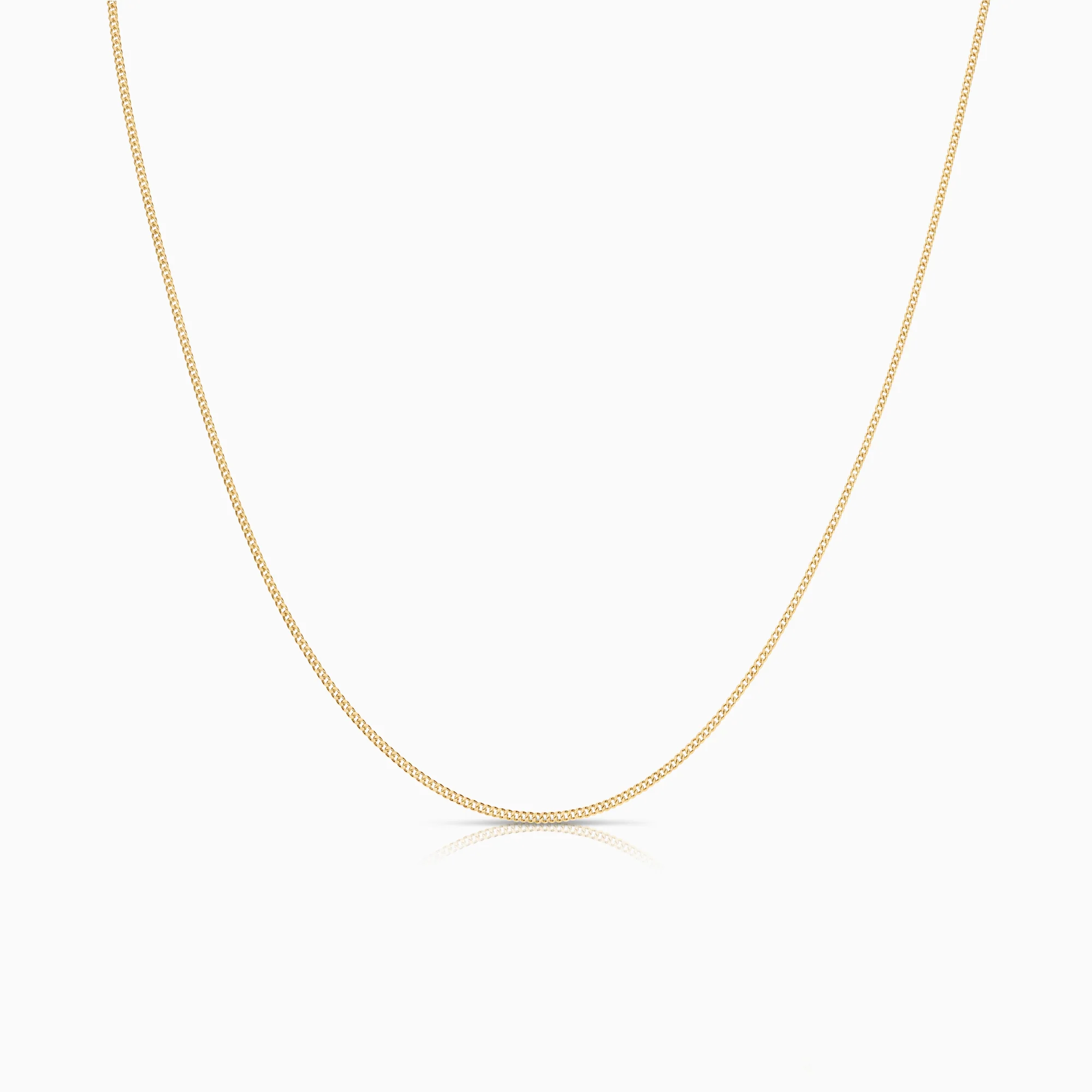 Curb necklace 3.39g 18K gold